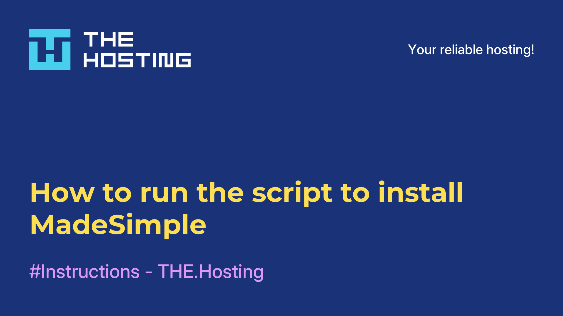 How to run the script to install MadeSimple