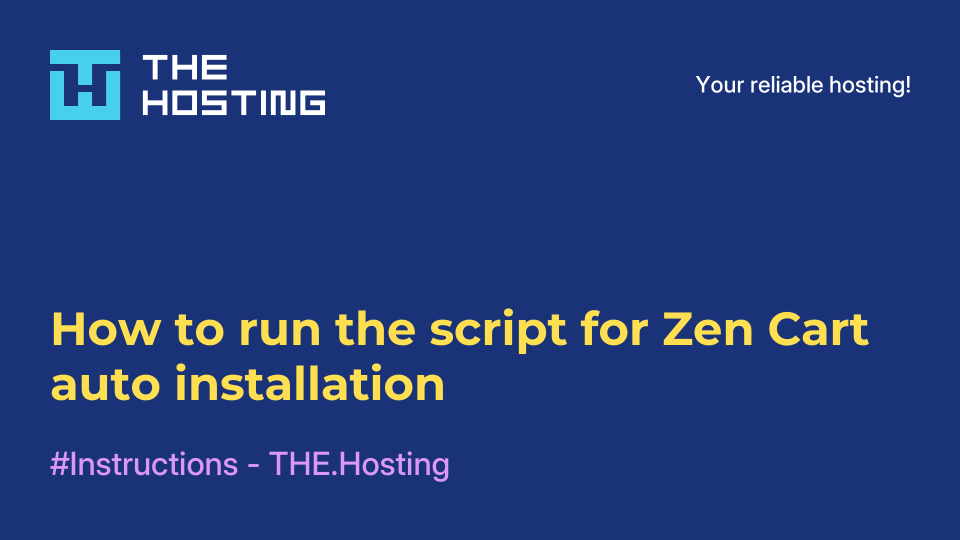 How to run the script for Zen Cart auto-installation