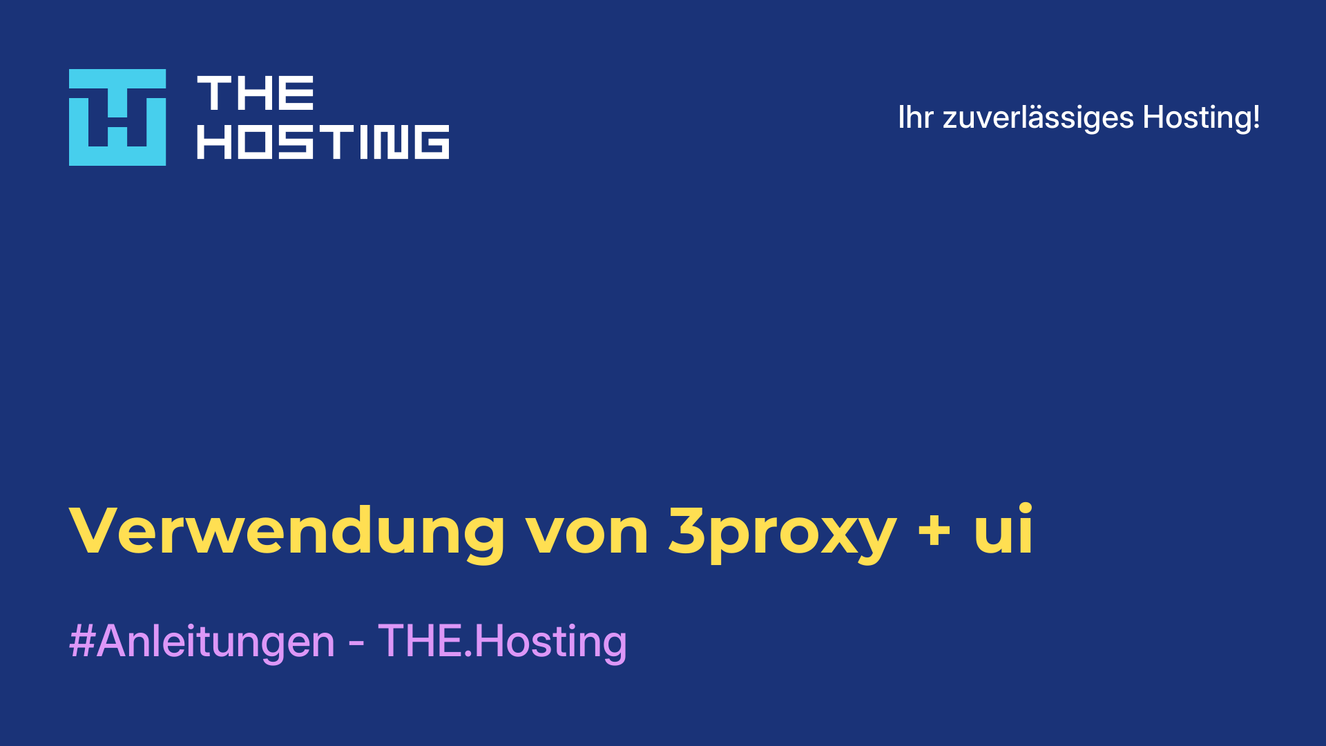 Verwendung von 3proxy + ui