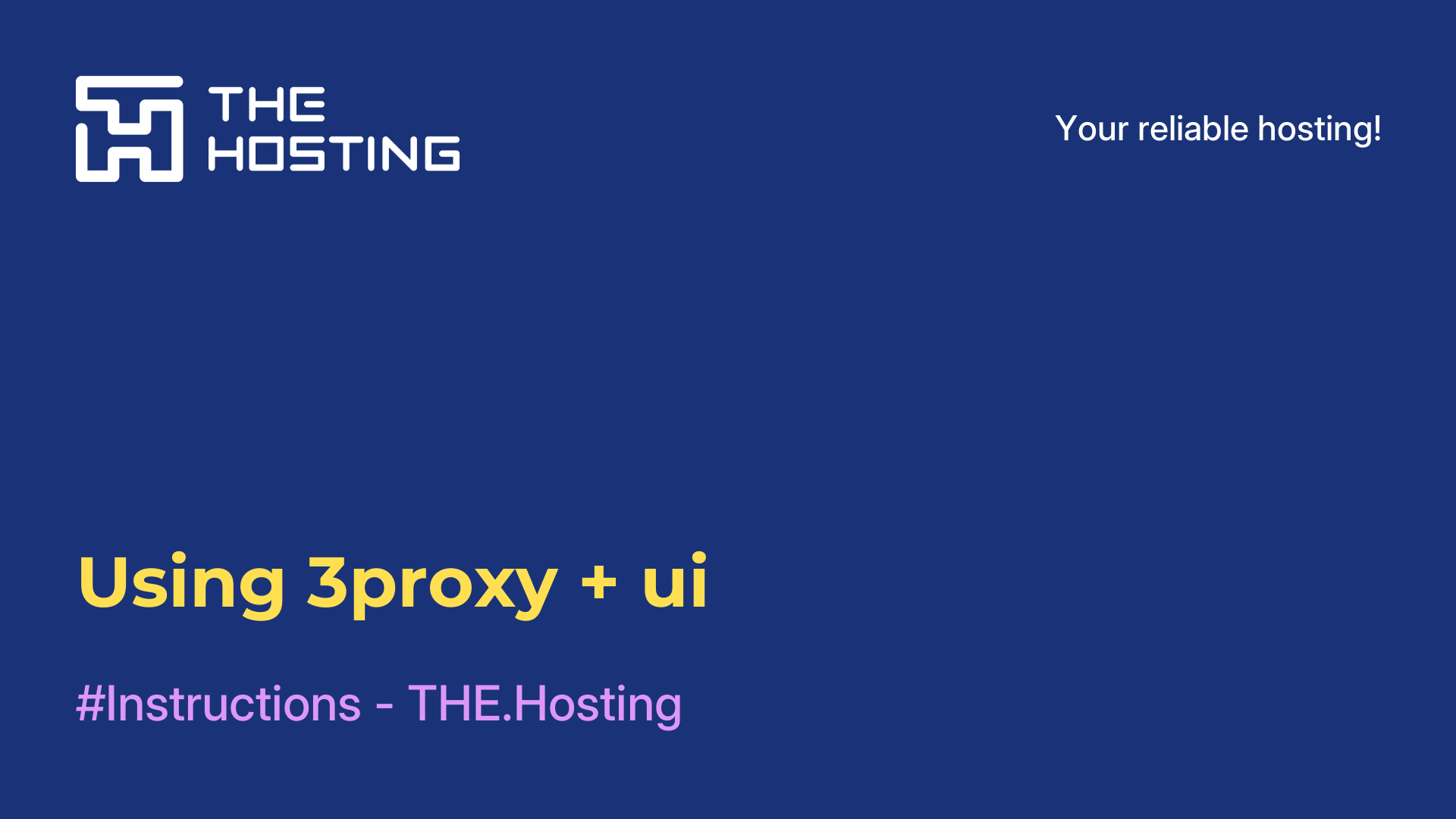 Using 3proxy + ui
