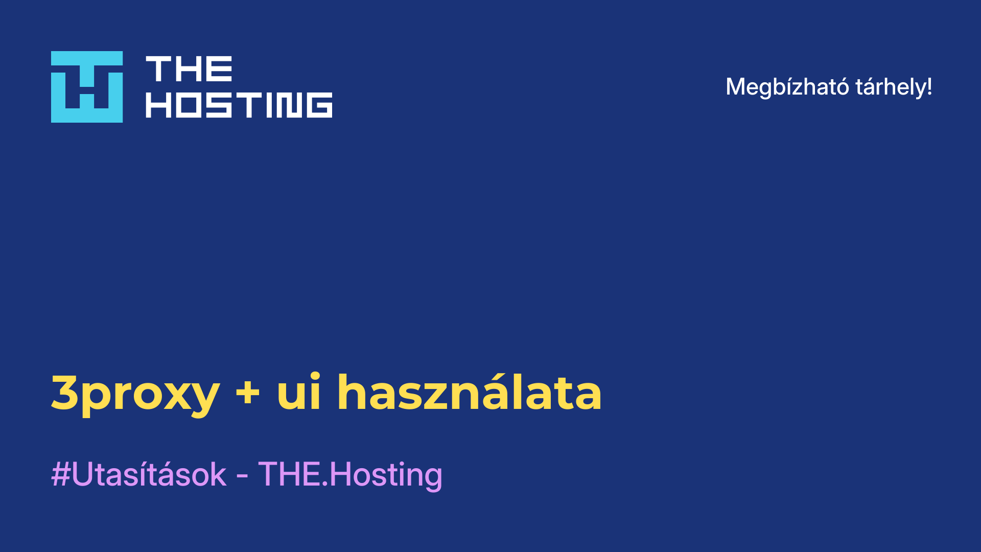 3proxy + ui használata