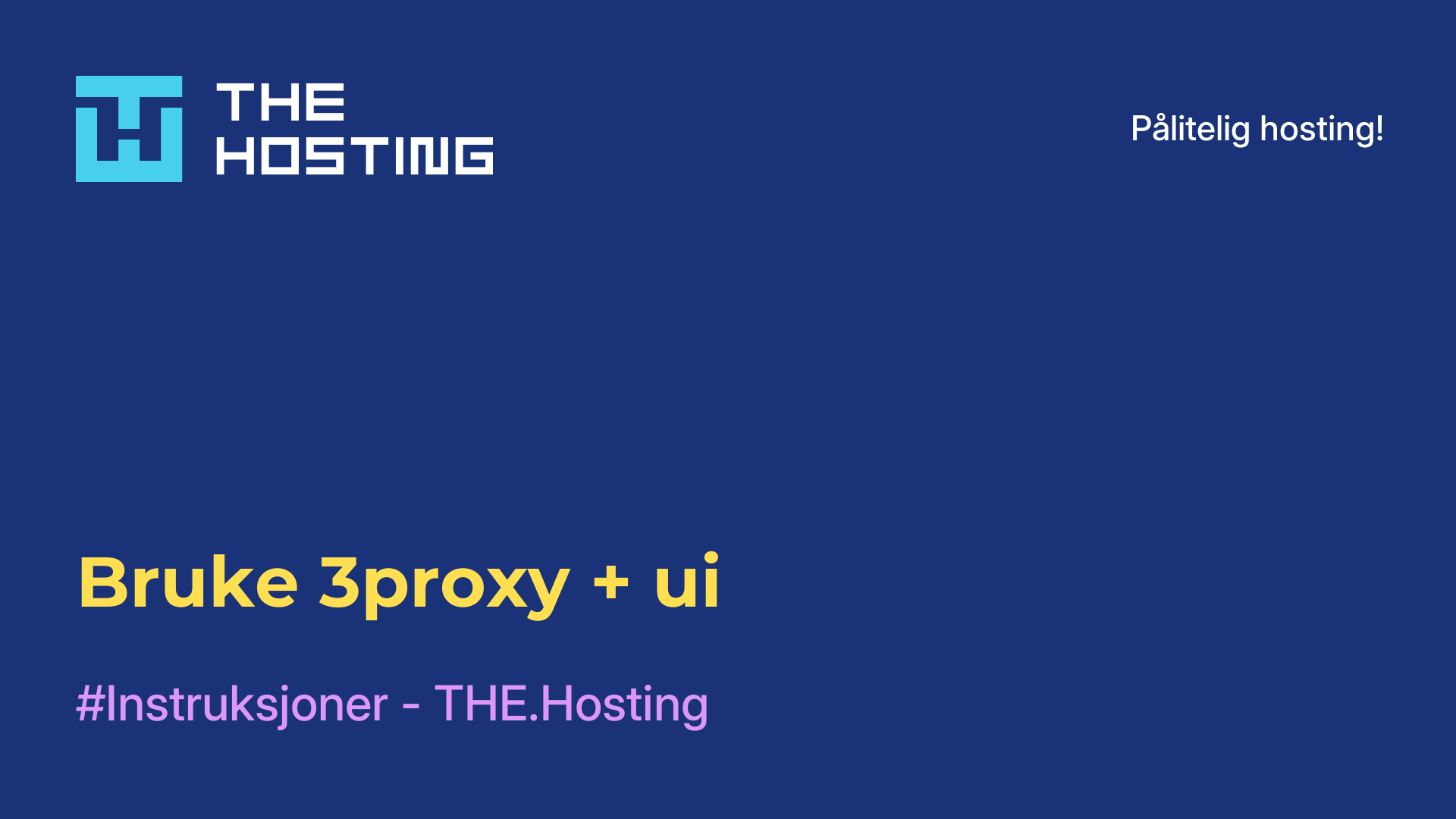 Bruke 3proxy + ui