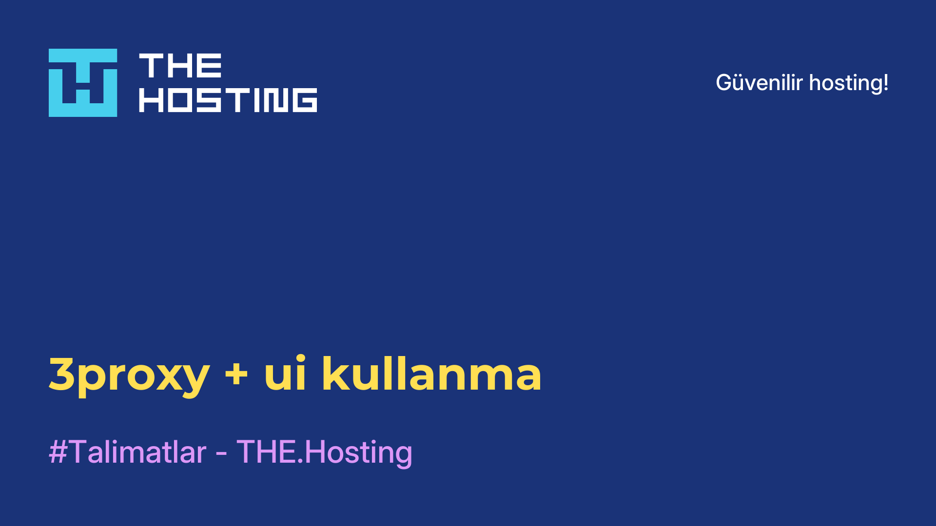 3proxy + ui kullanma