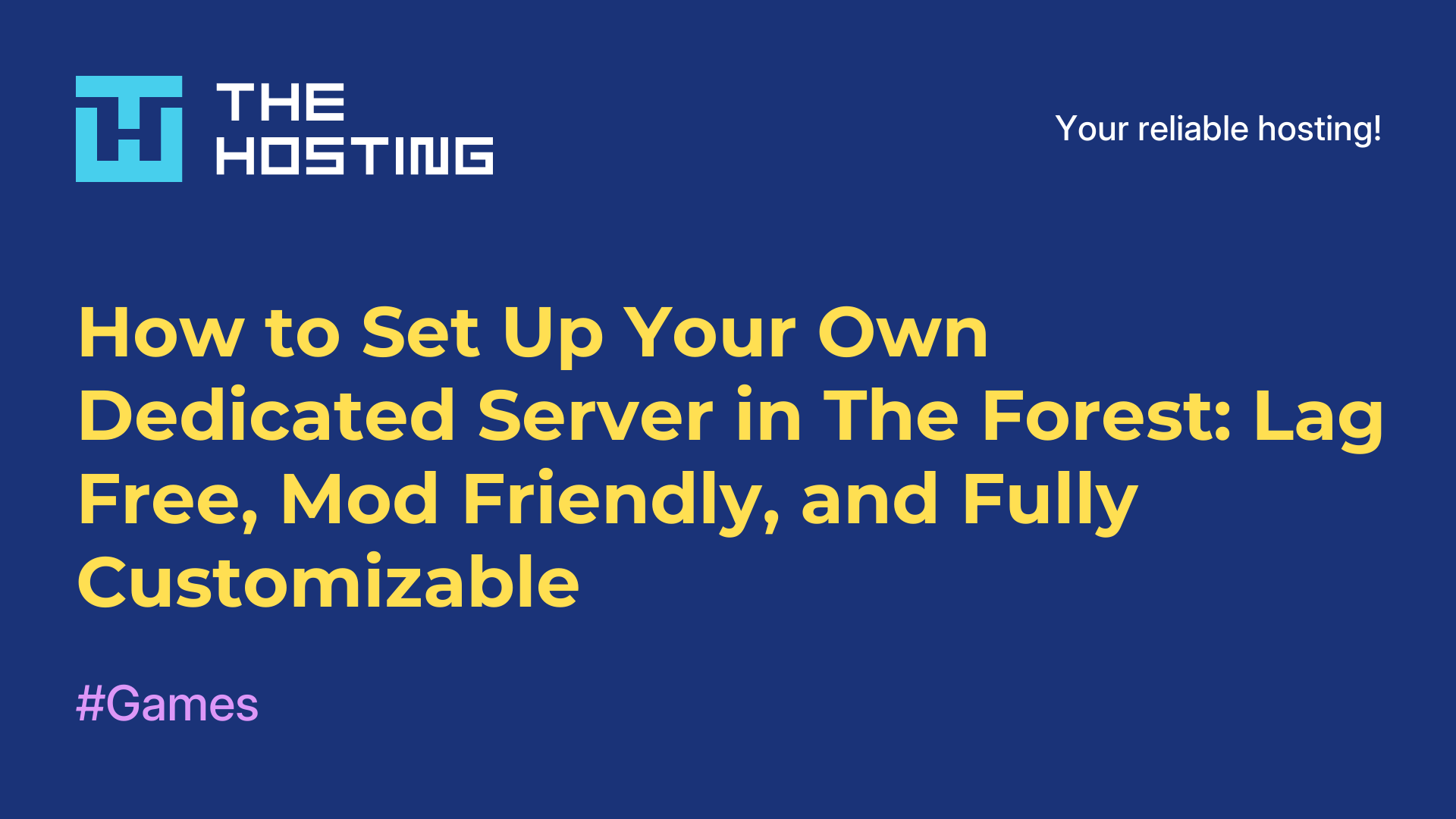 How to Set Up Your Own Dedicated Server in The Forest: Lag-Free, Mod-Friendly, and Fully Customizable