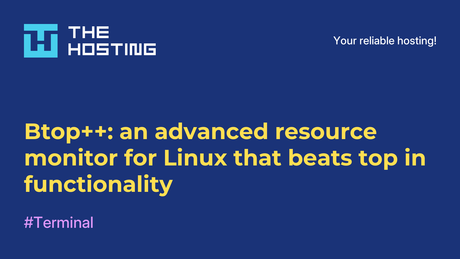 Btop++: an advanced resource monitor for Linux that beats top in functionality