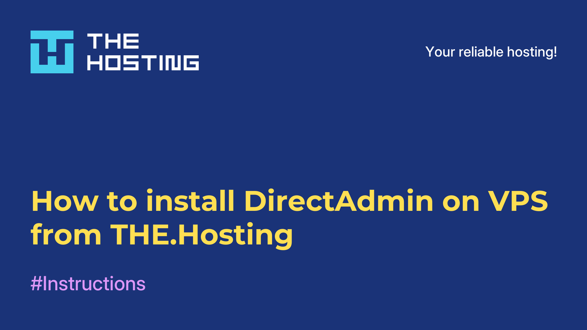 How to install DirectAdmin on VPS from THE.Hosting