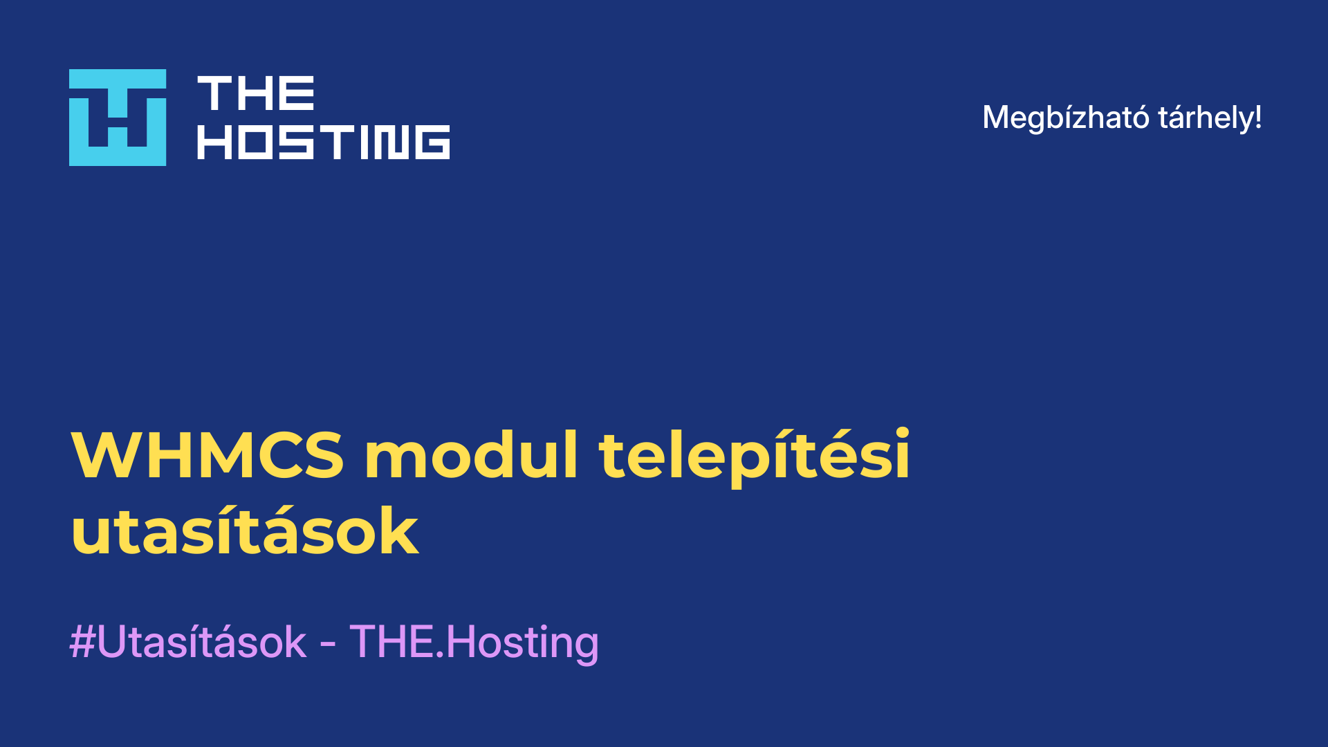 WHMCS modul telepítési utasítások