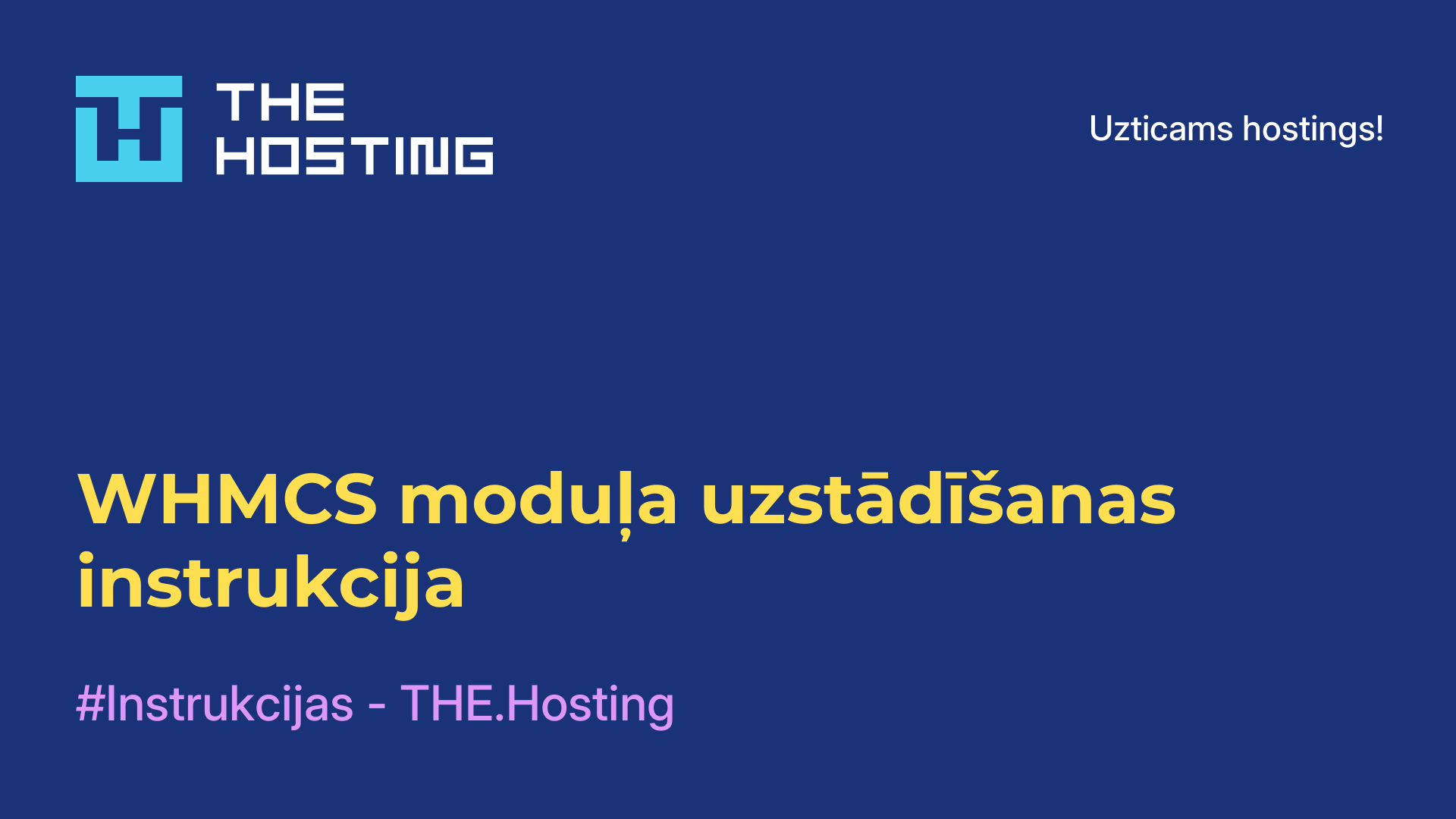 WHMCS moduļa uzstādīšanas instrukcija