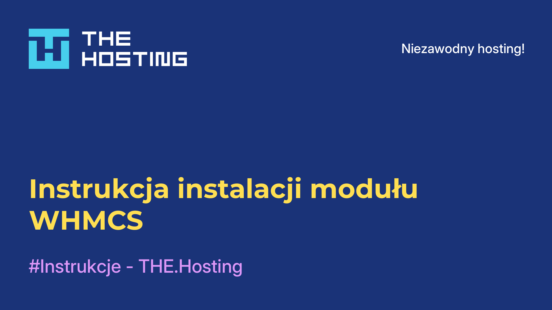 Instrukcja instalacji modułu WHMCS