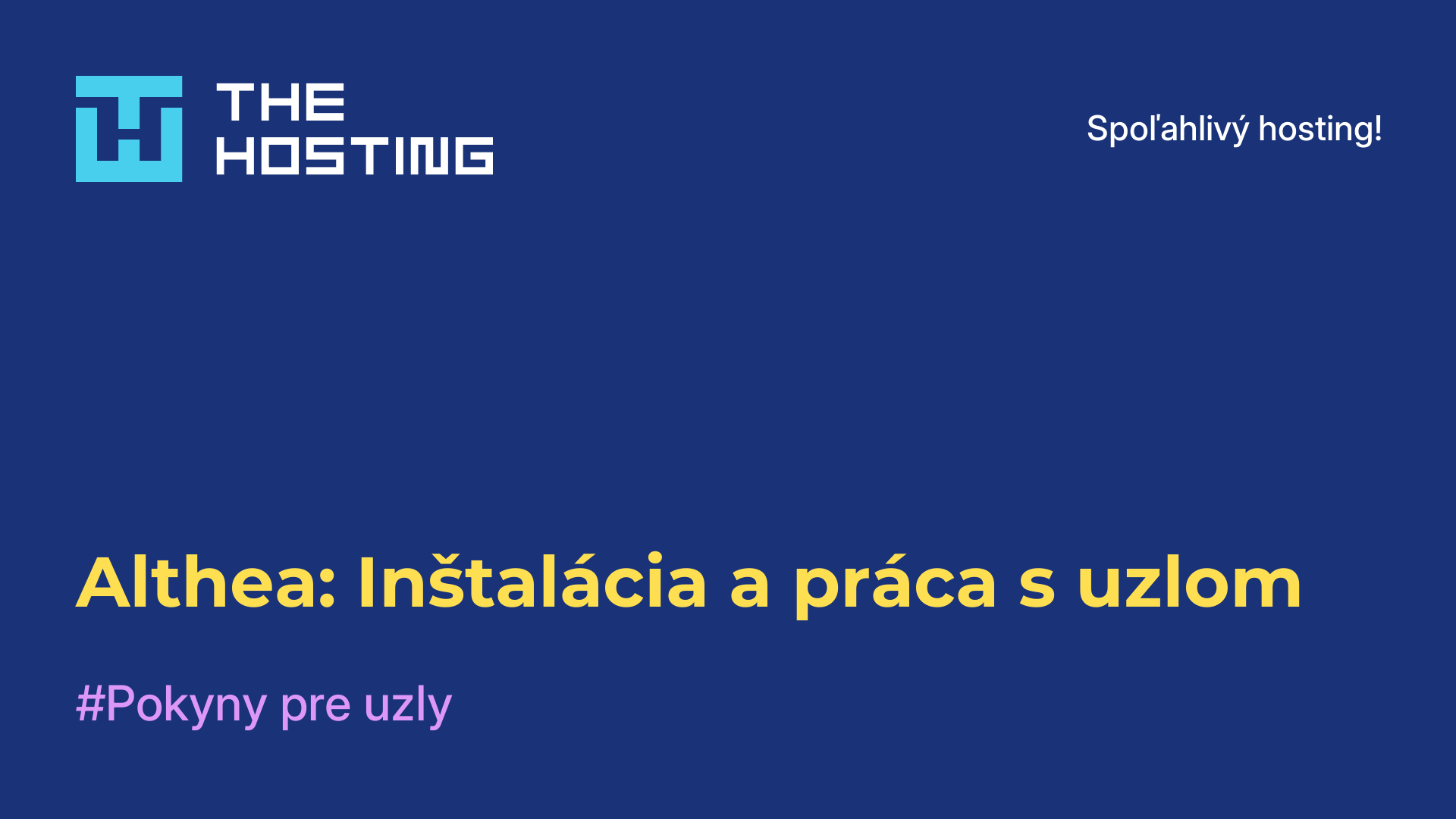 Althea: Inštalácia a práca s uzlom