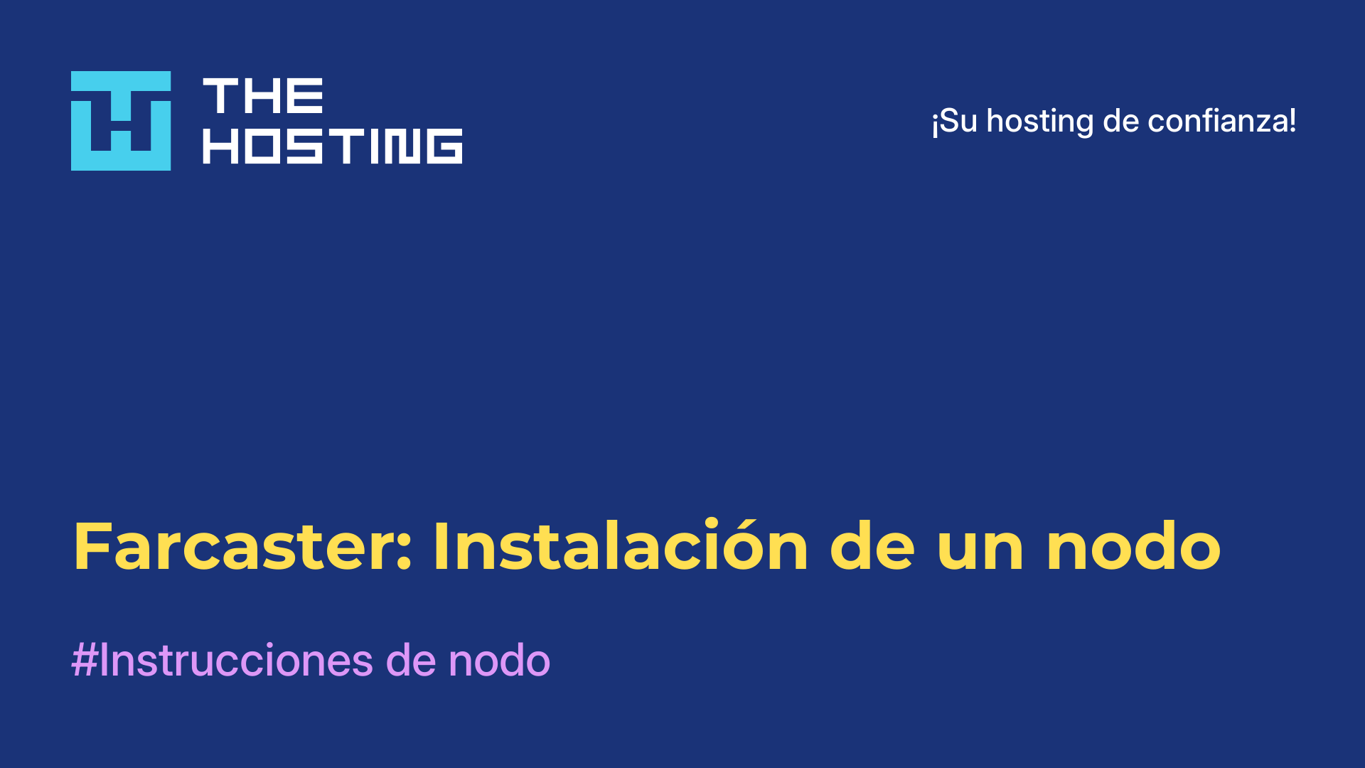 Farcaster: Instalación de un nodo