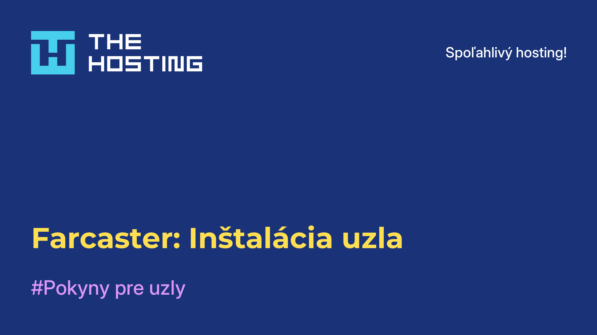 Farcaster: Inštalácia uzla