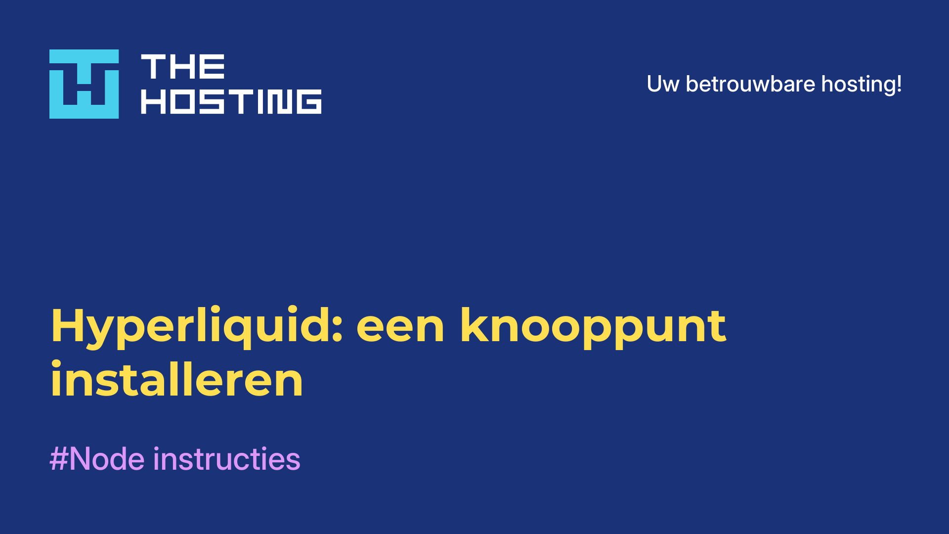 Hyperliquid: een knooppunt installeren