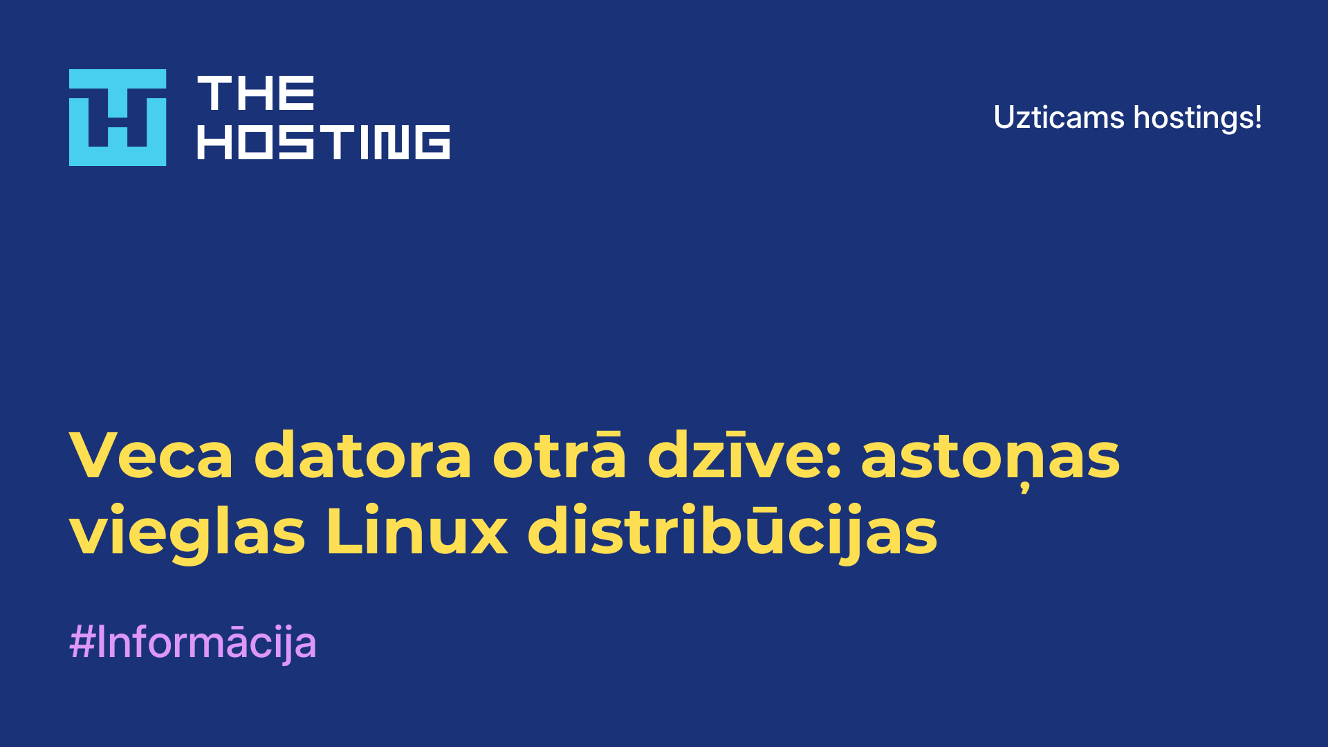 Veca datora otrā dzīve: astoņas vieglas Linux distribūcijas