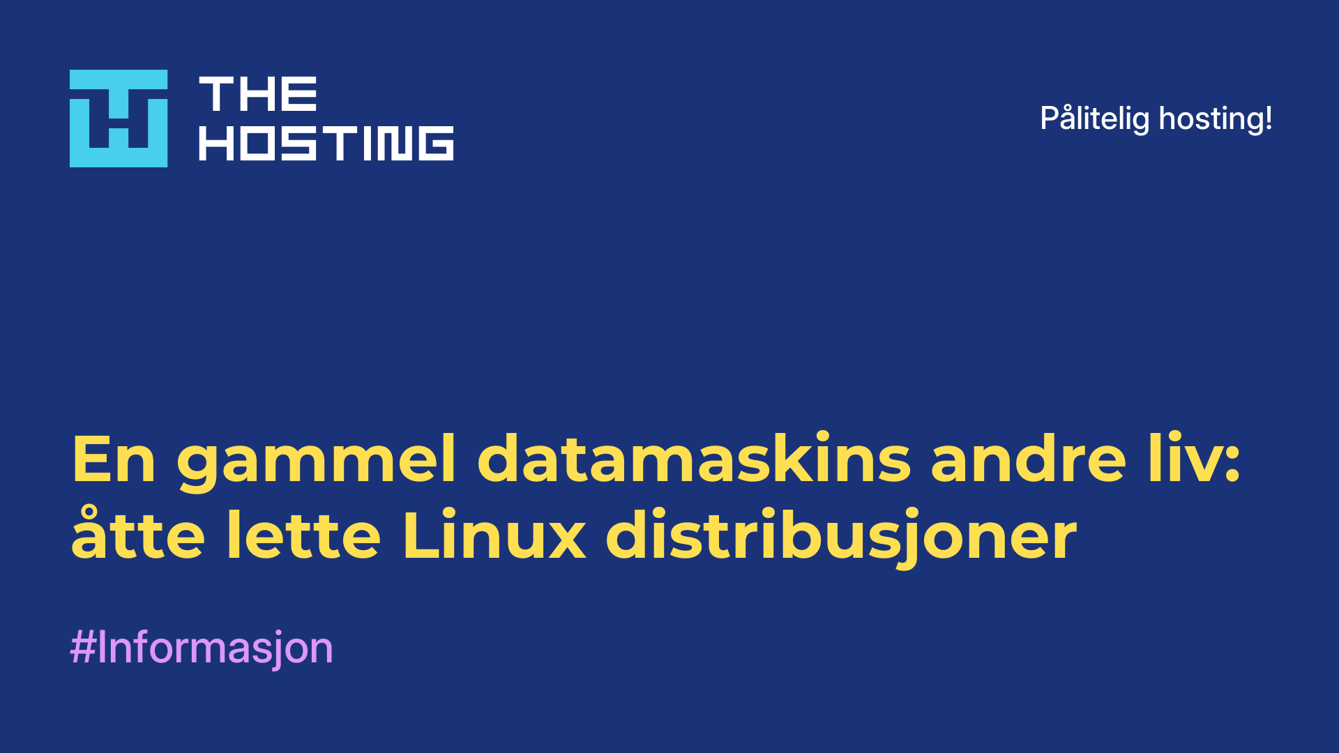 En gammel datamaskins andre liv: åtte lette Linux-distribusjoner