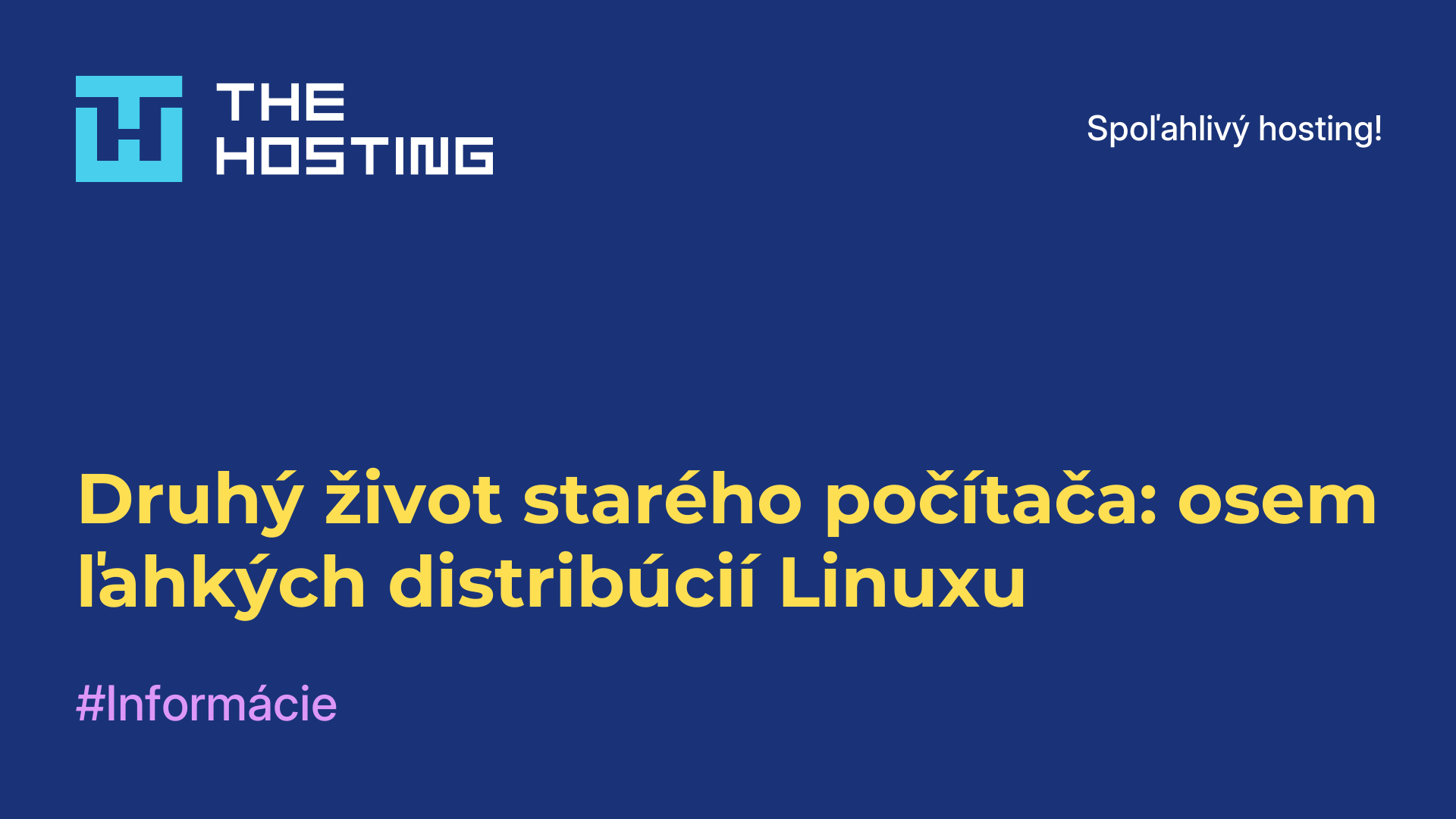 Druhý život starého počítača: osem ľahkých distribúcií Linuxu