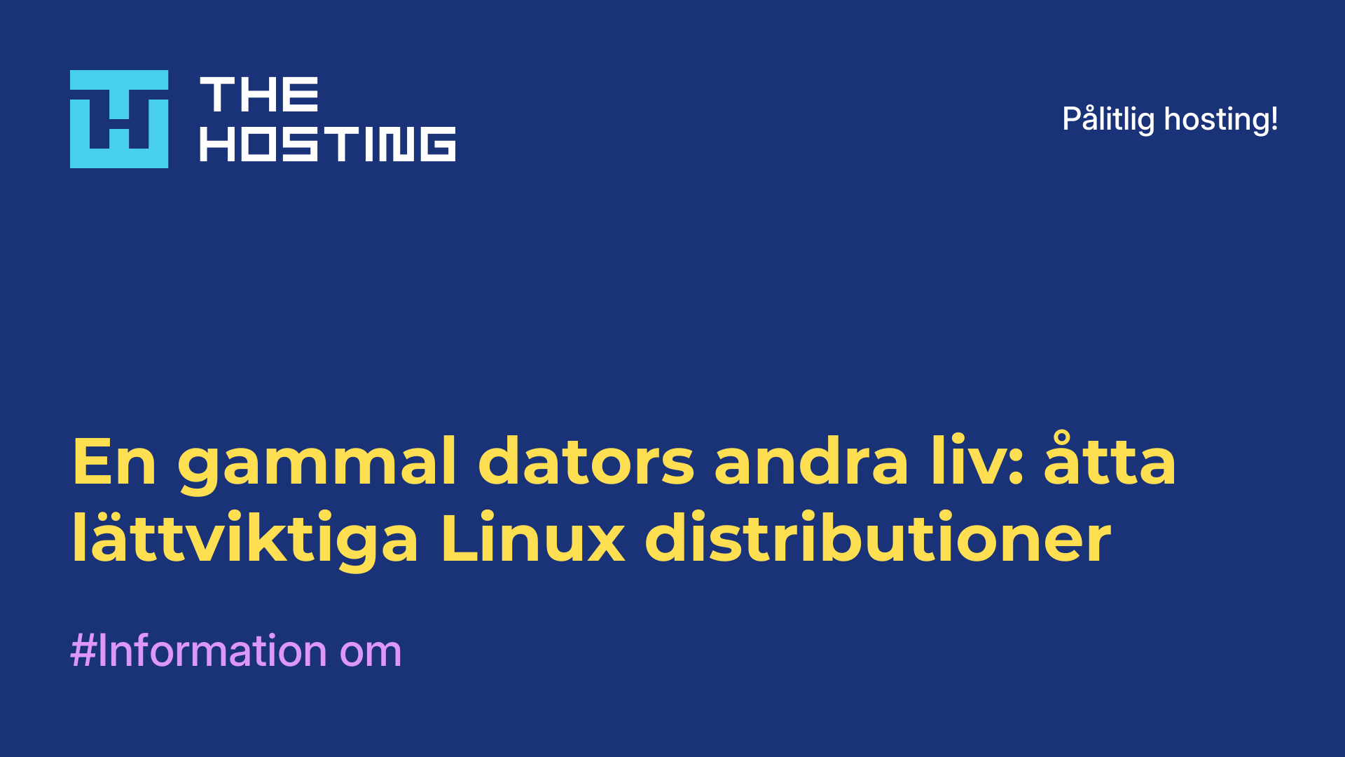 En gammal dators andra liv: åtta lättviktiga Linux-distributioner