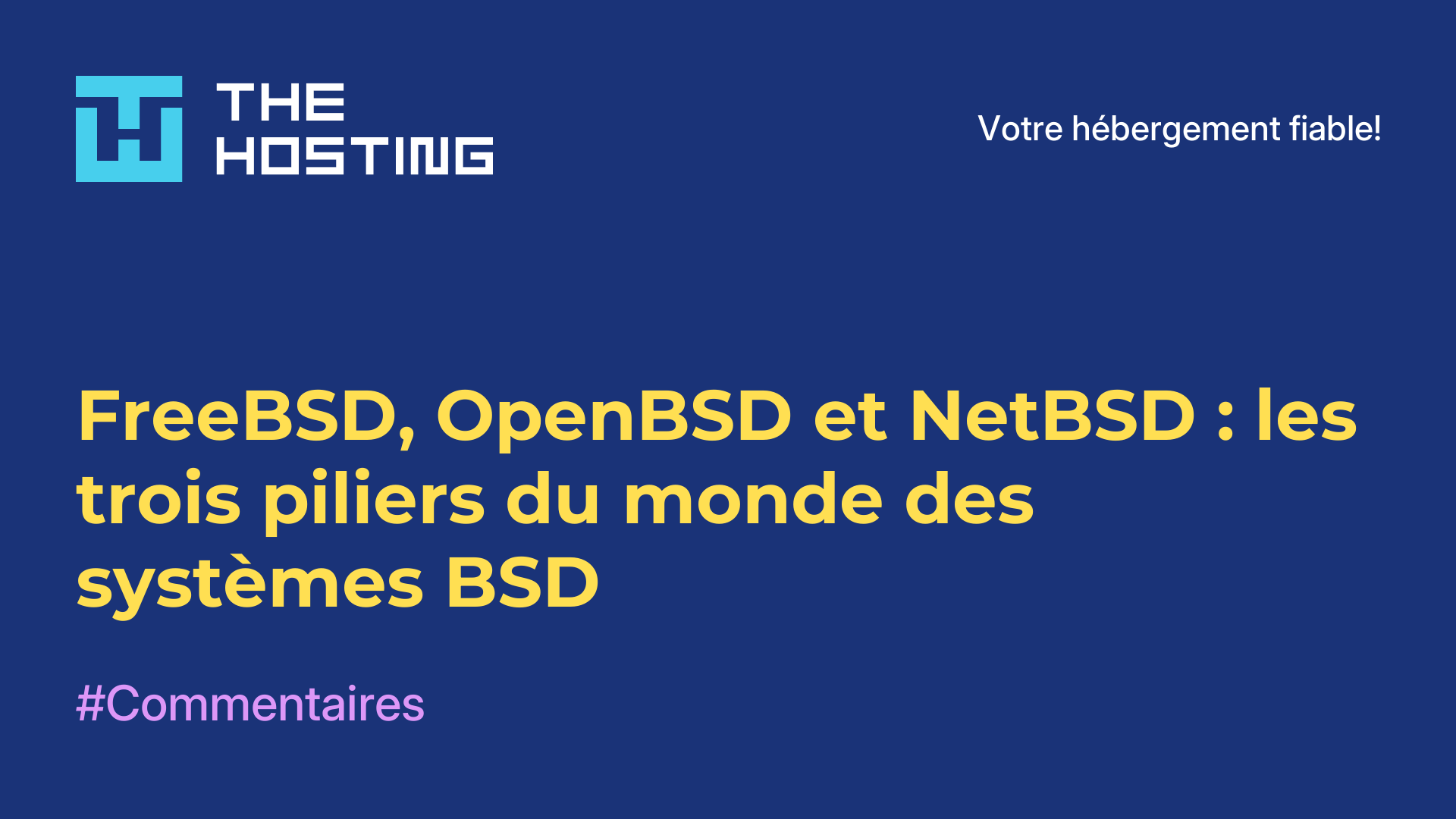 FreeBSD, OpenBSD et NetBSD : les trois piliers du monde des systèmes BSD