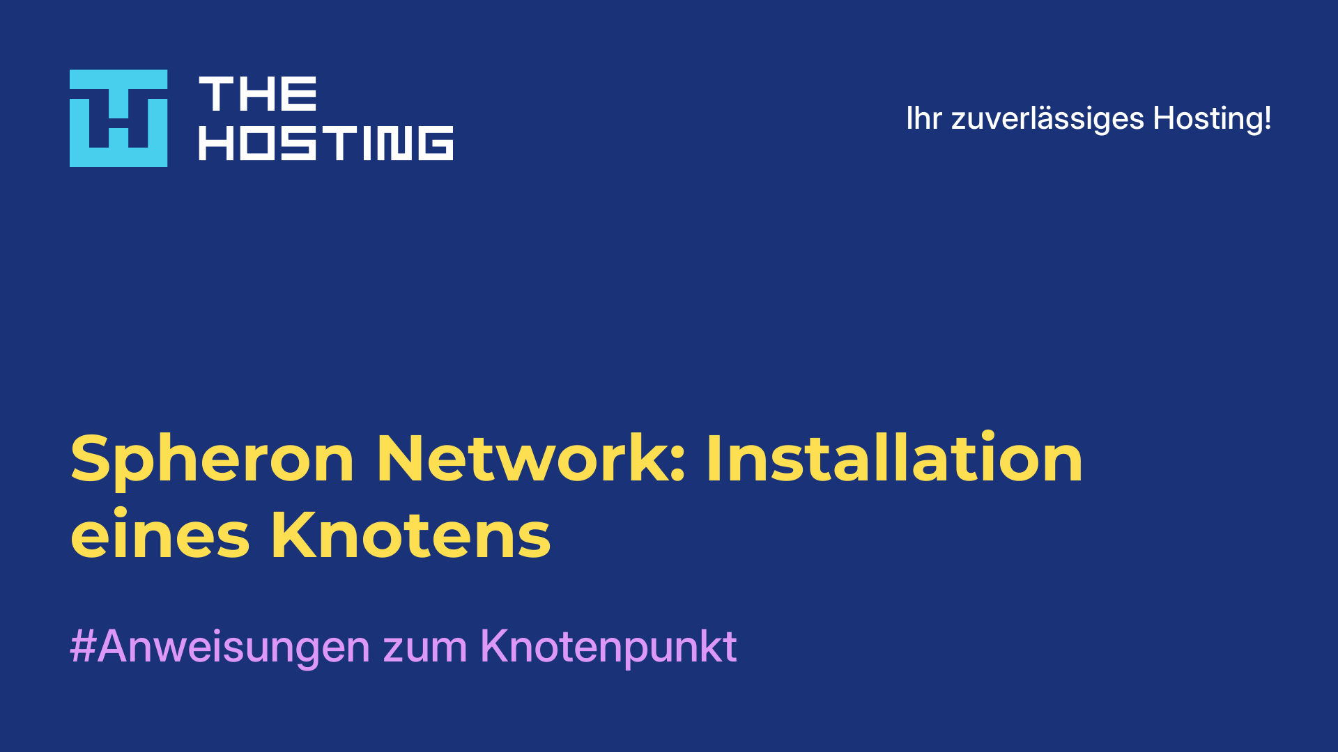 Spheron Network: Installation eines Knotens