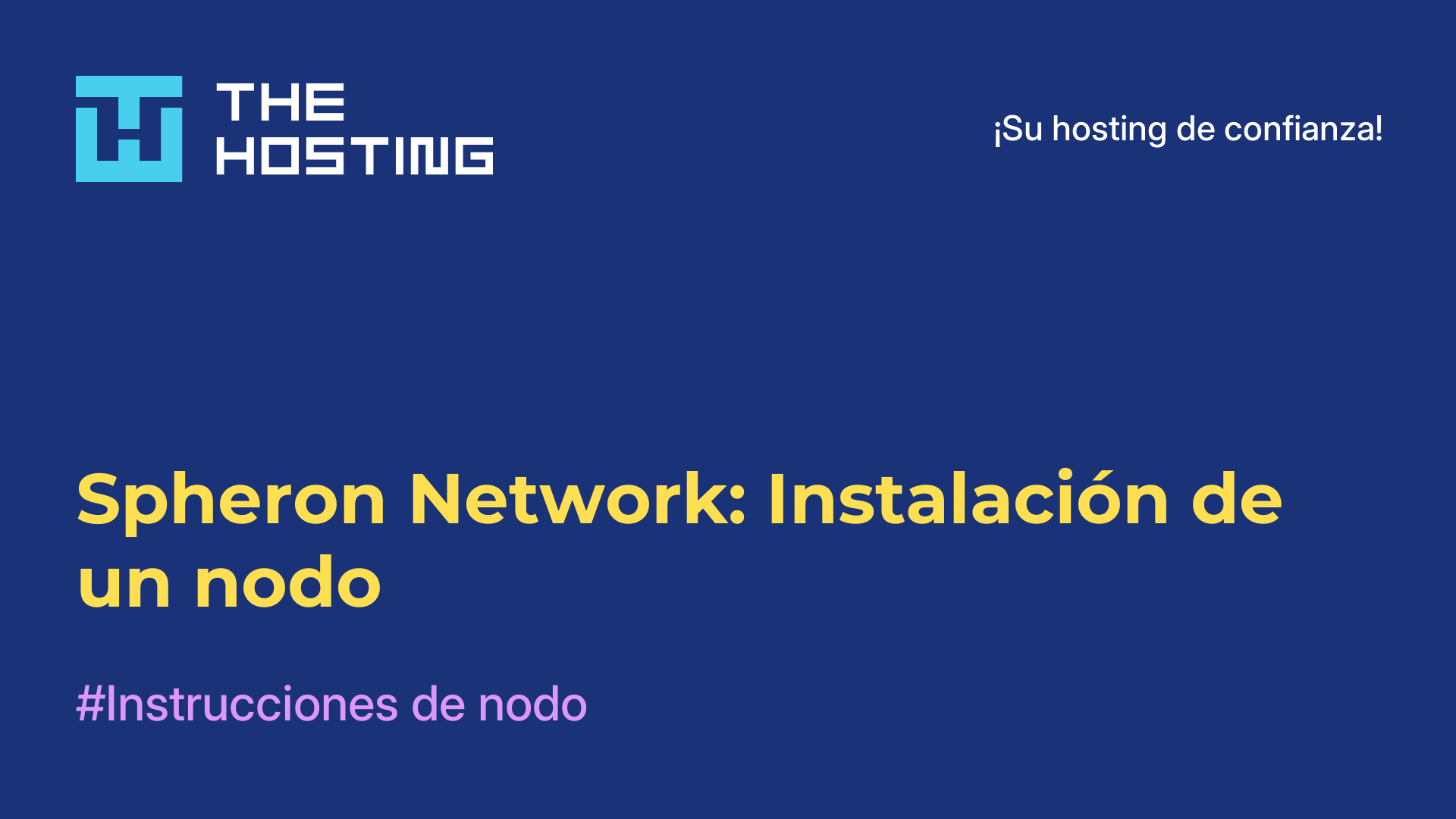 Spheron Network: Instalación de un nodo