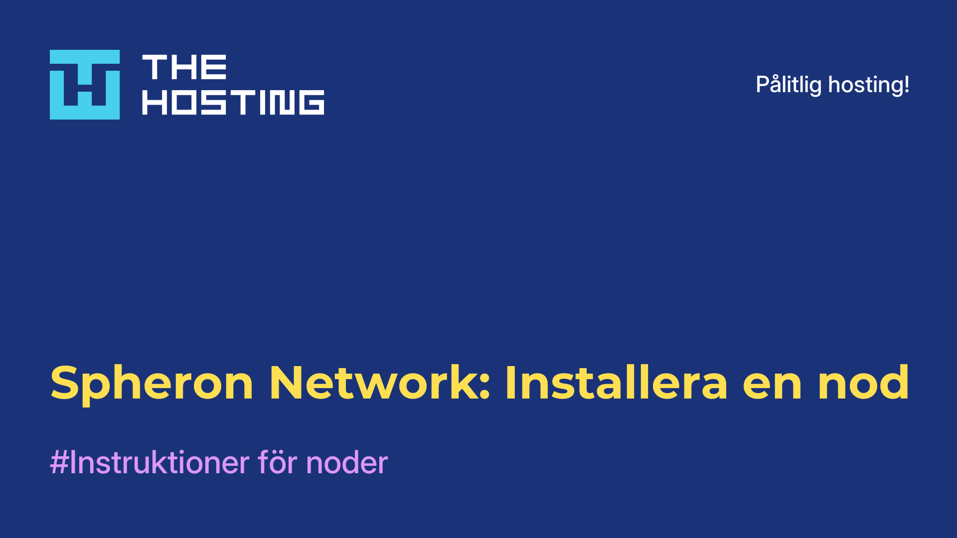 Spheron Network: Installera en nod
