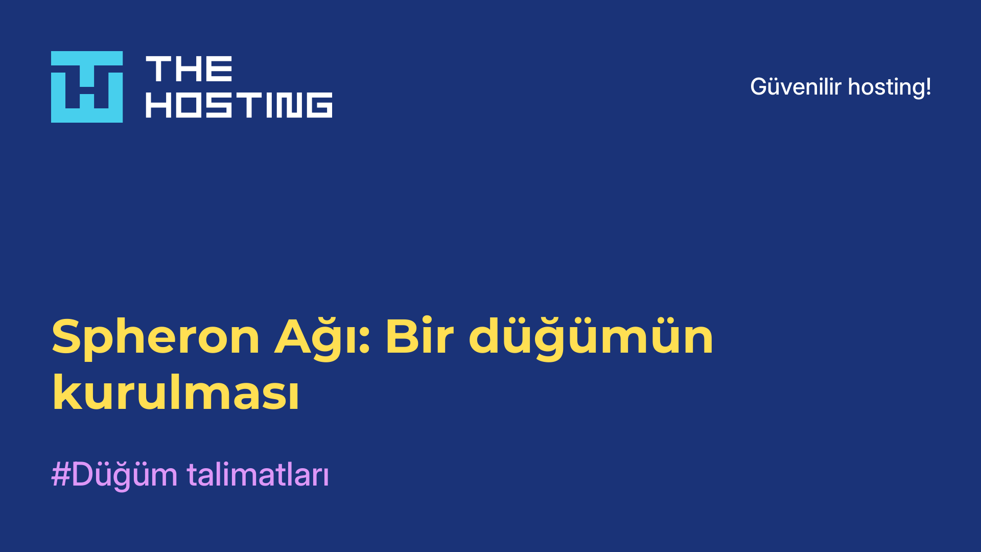Spheron Ağı: Bir düğümün kurulması