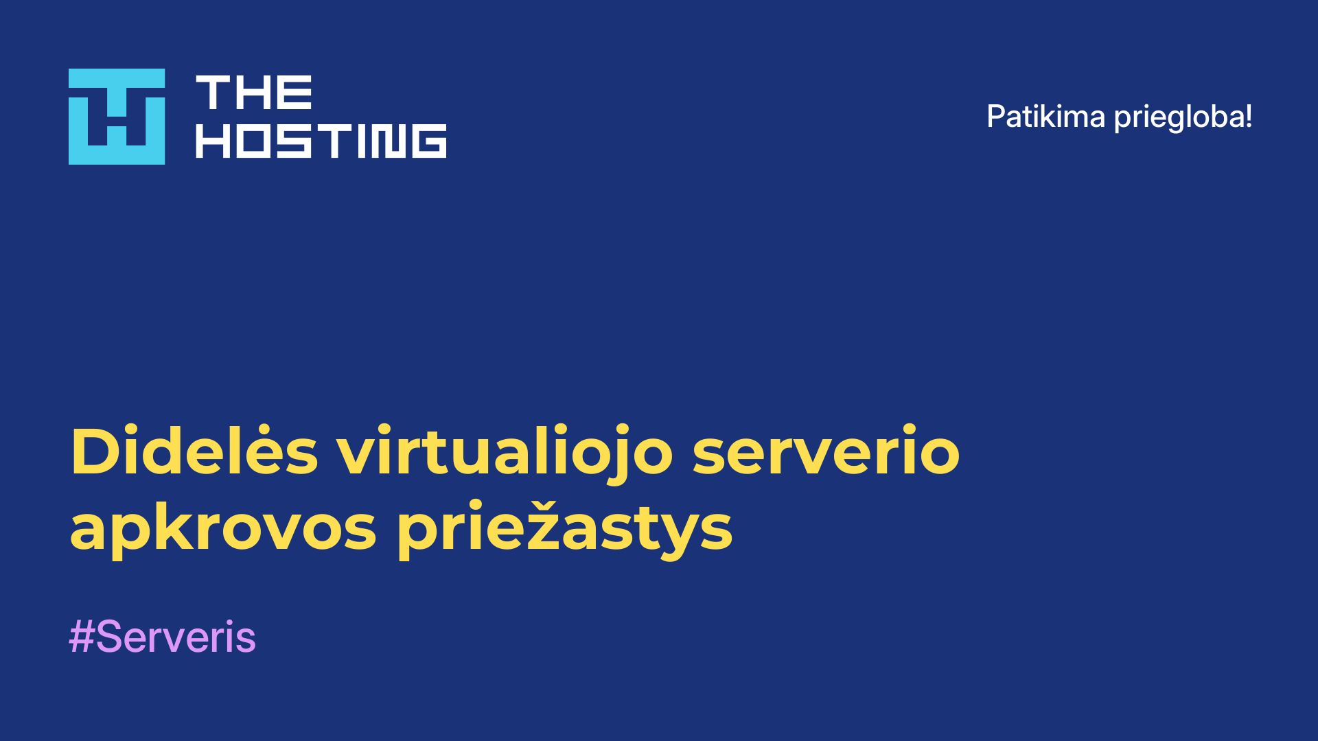 Didelės virtualiojo serverio apkrovos priežastys