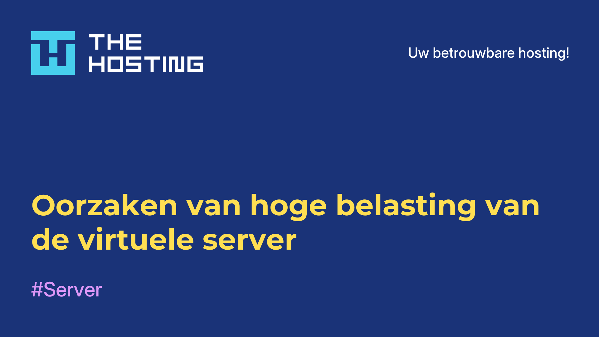 Oorzaken van hoge belasting van de virtuele server