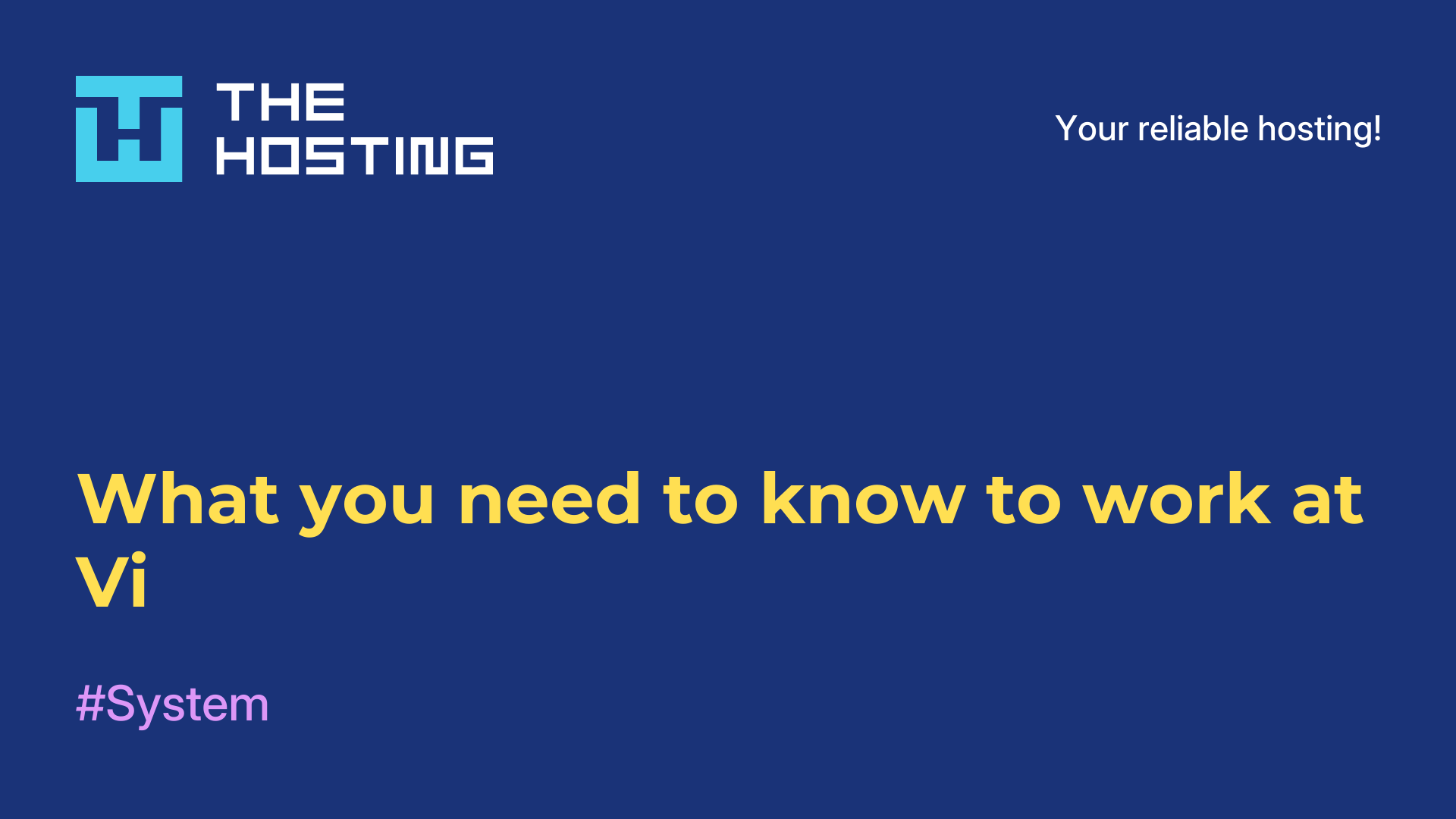What you need to know to work at Vi