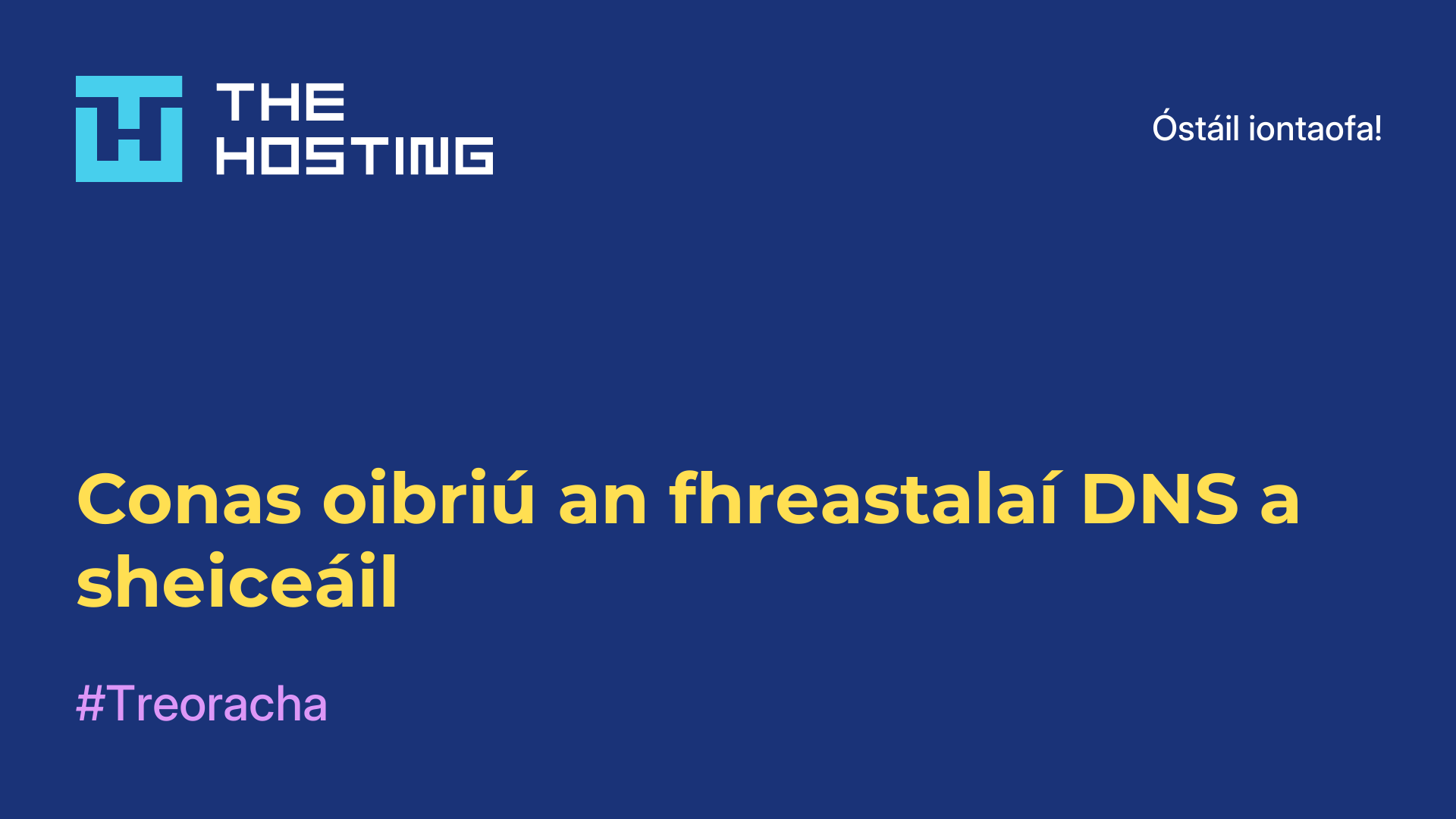 Conas oibriú an fhreastalaí DNS a sheiceáil