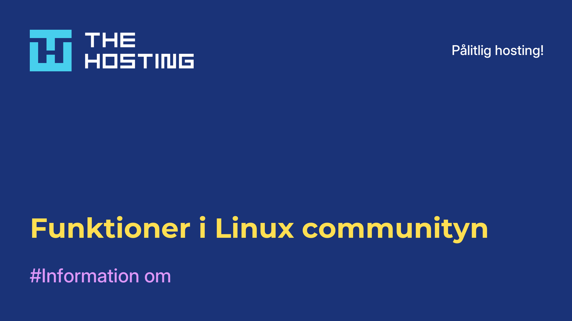 Funktioner i Linux-communityn