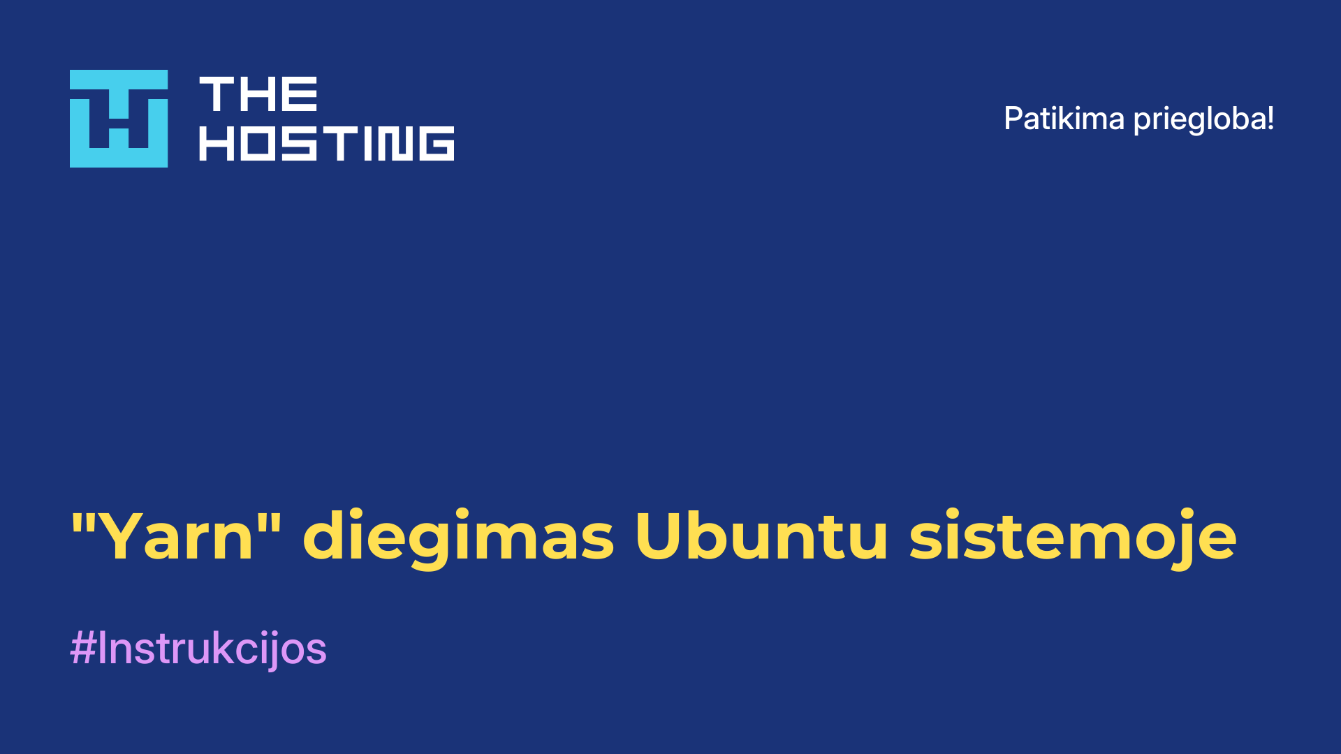 "Yarn" diegimas Ubuntu sistemoje