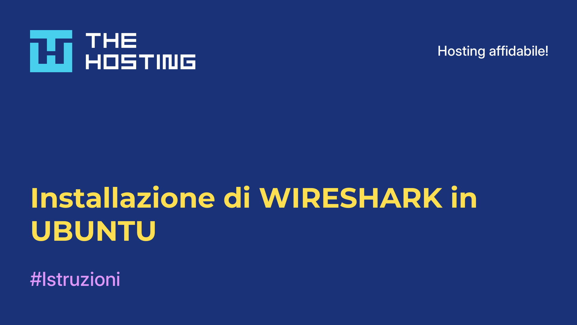 Installazione di WIRESHARK in UBUNTU