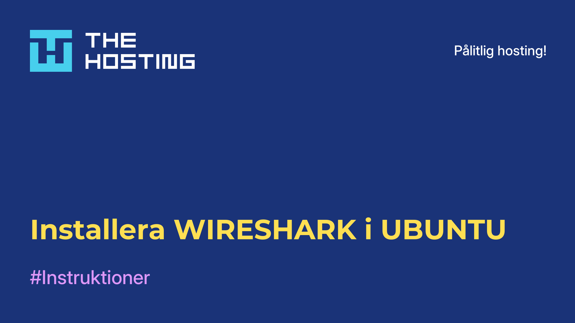 Installera WIRESHARK i UBUNTU