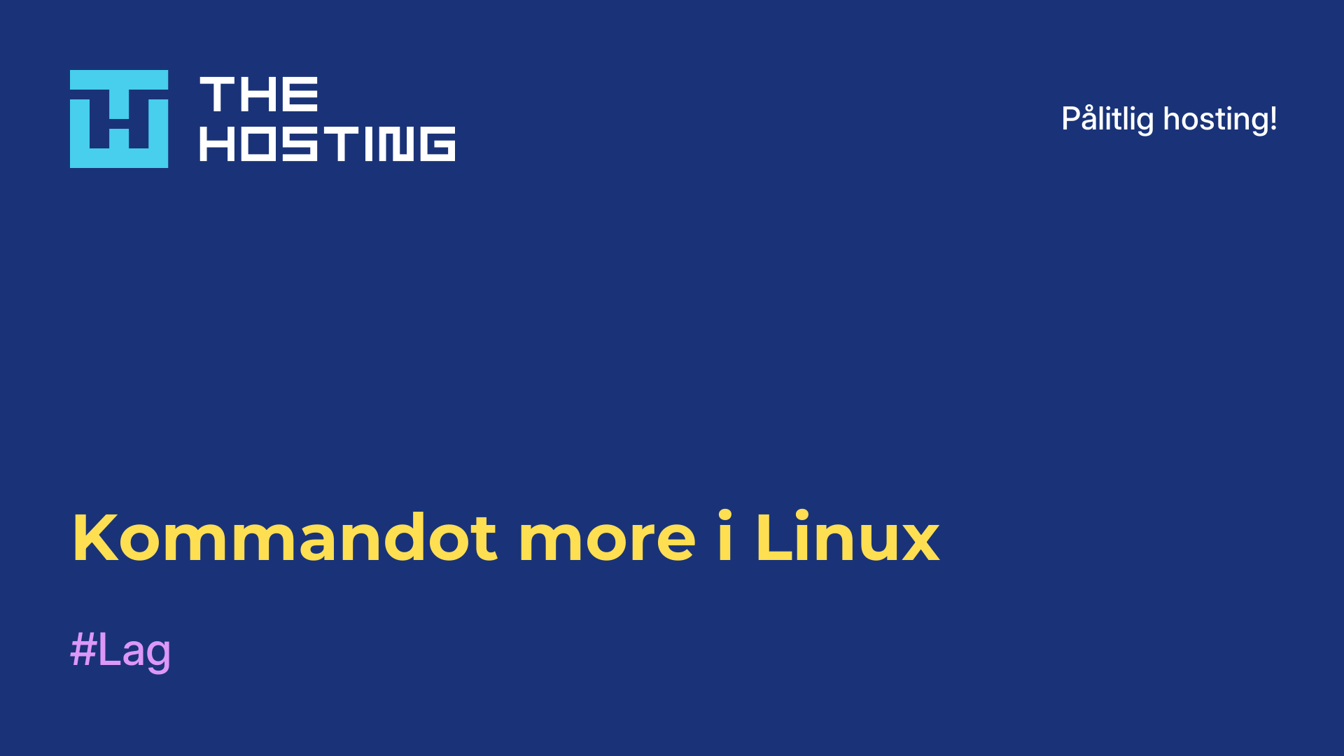 Kommandot more i Linux