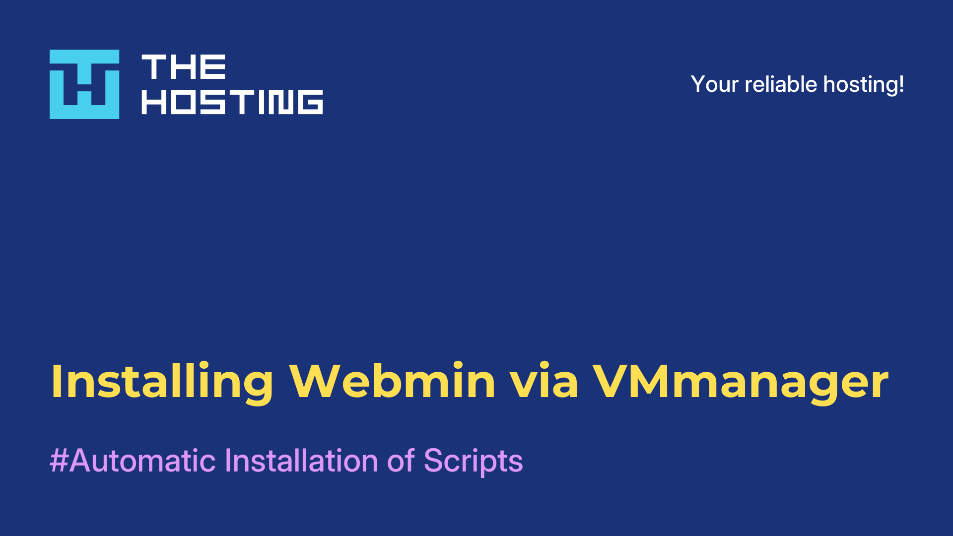 Installing Webmin via VMmanager