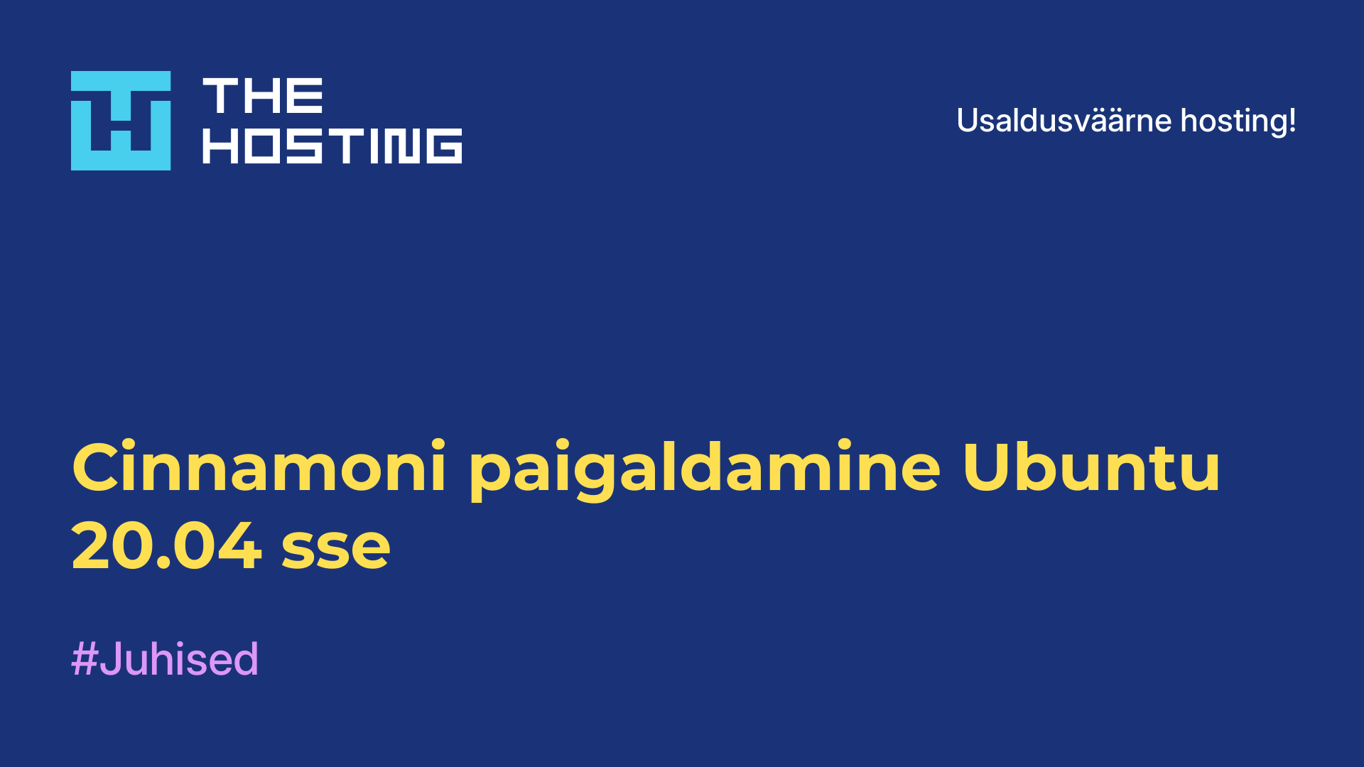 Cinnamoni paigaldamine Ubuntu 20.04-sse