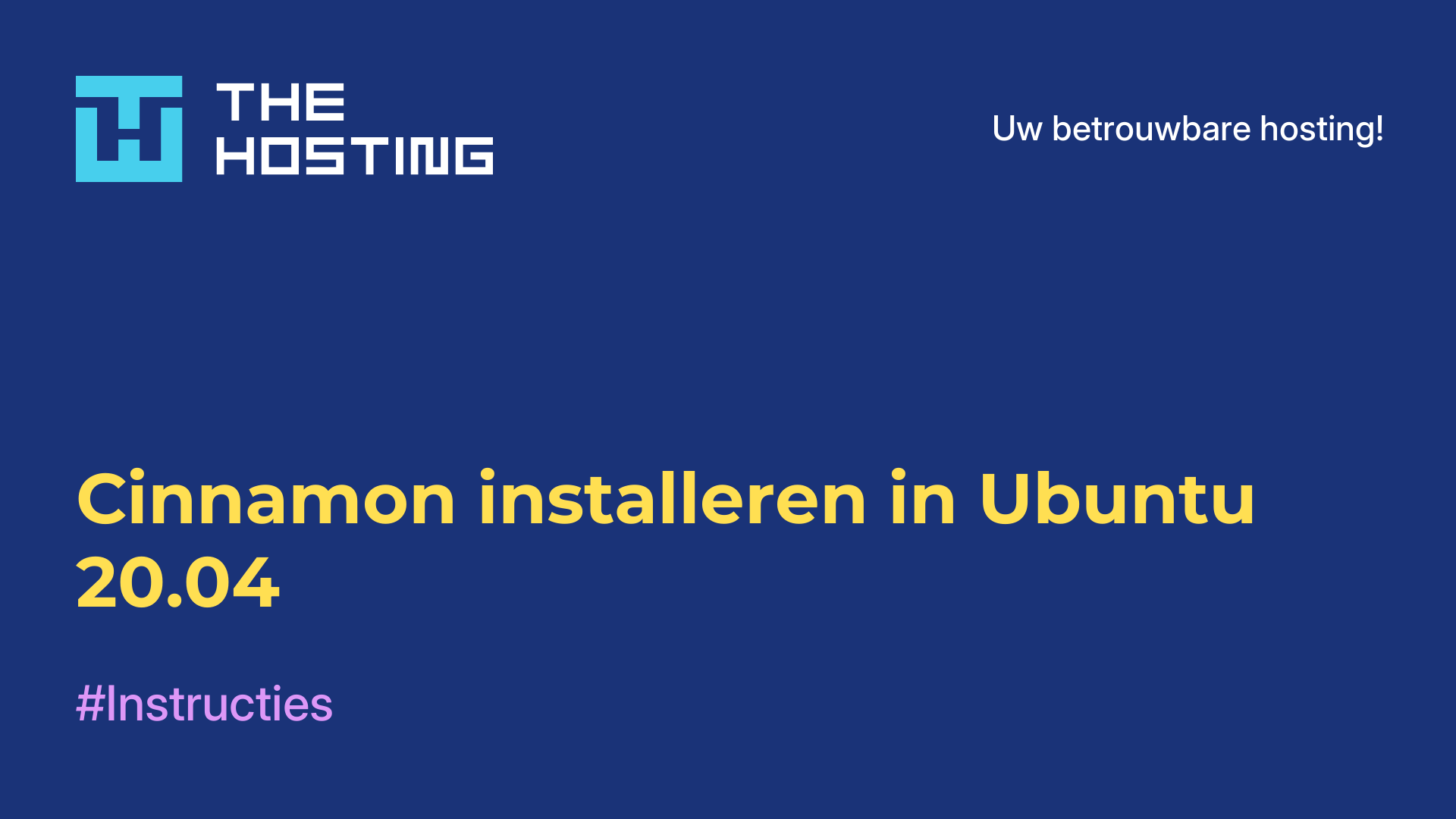 Cinnamon installeren in Ubuntu 20.04
