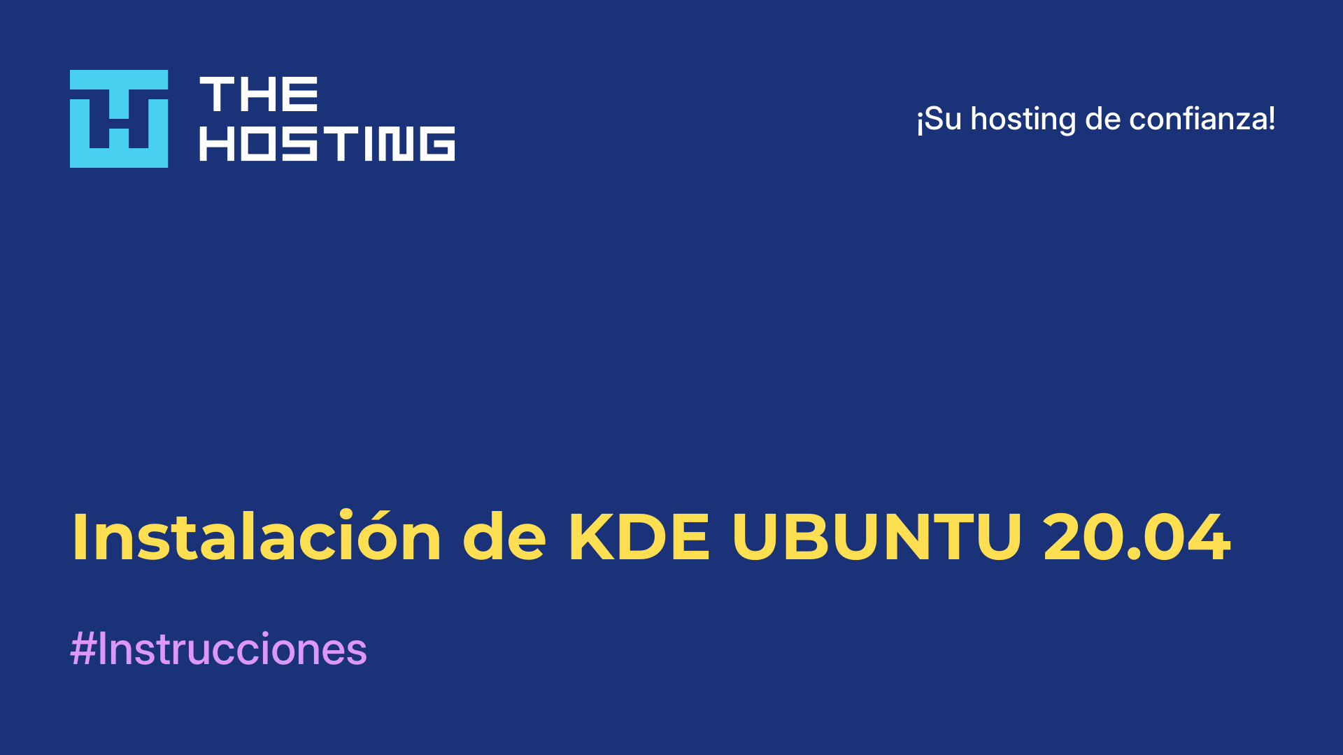 Instalación de KDE UBUNTU 20.04