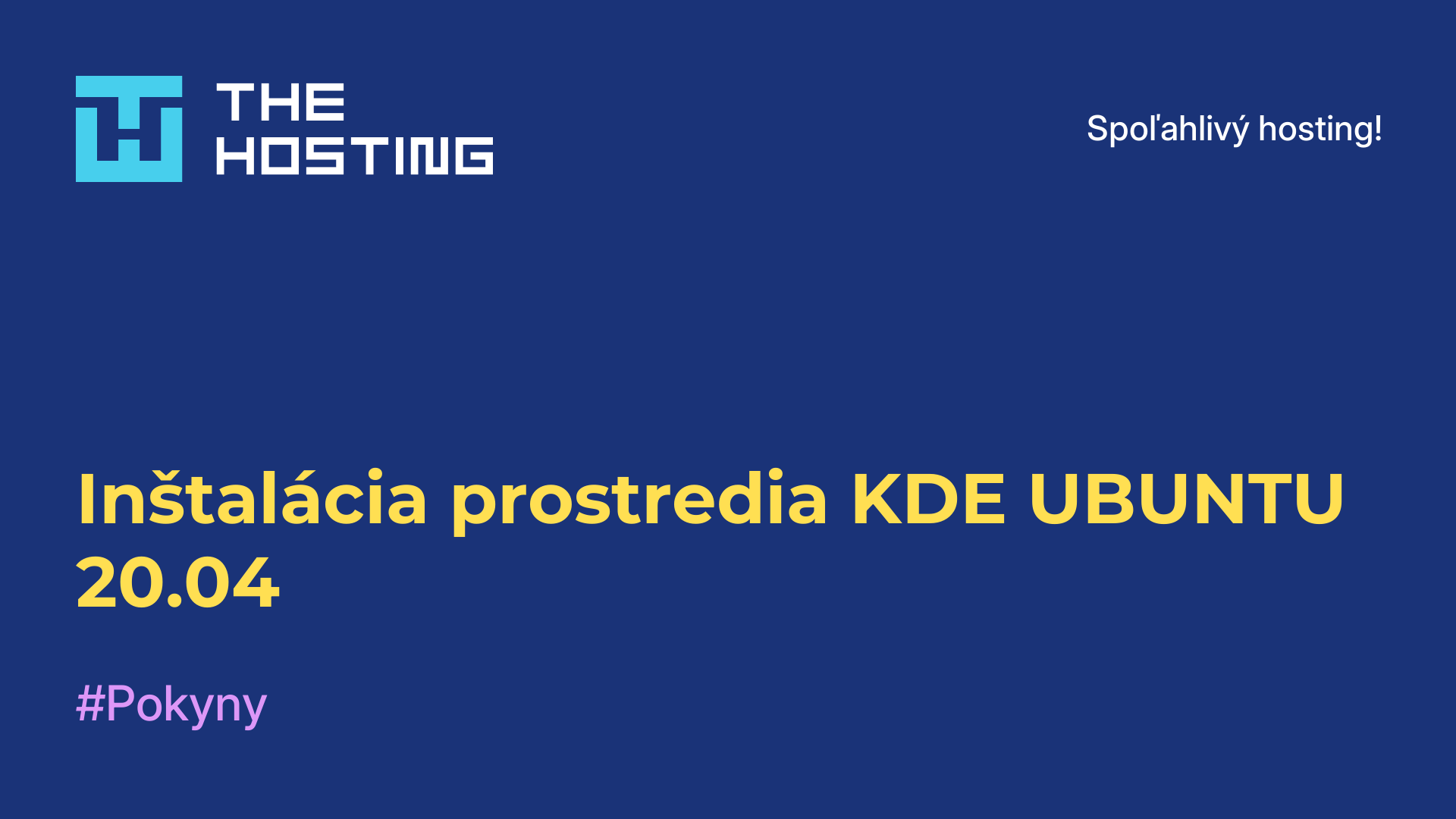 Inštalácia prostredia KDE UBUNTU 20.04