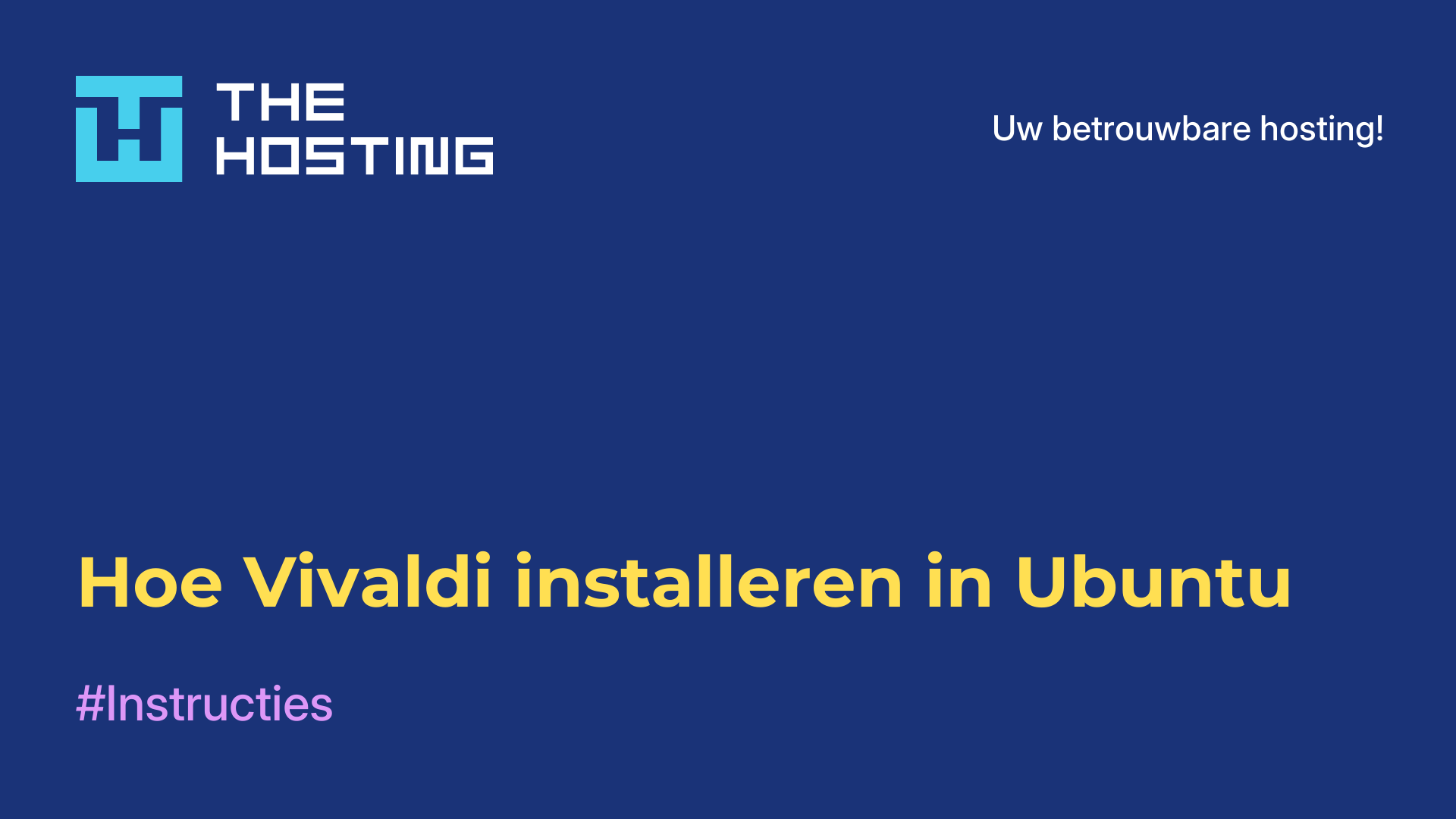 Hoe Vivaldi installeren in Ubuntu