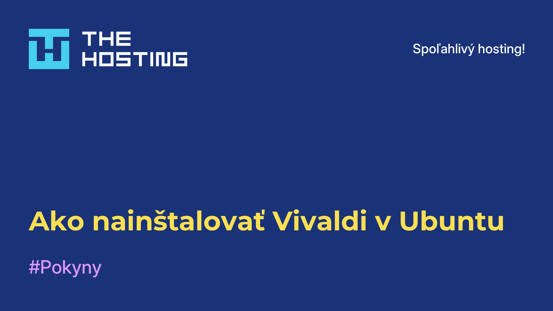 Ako nainštalovať Vivaldi v Ubuntu