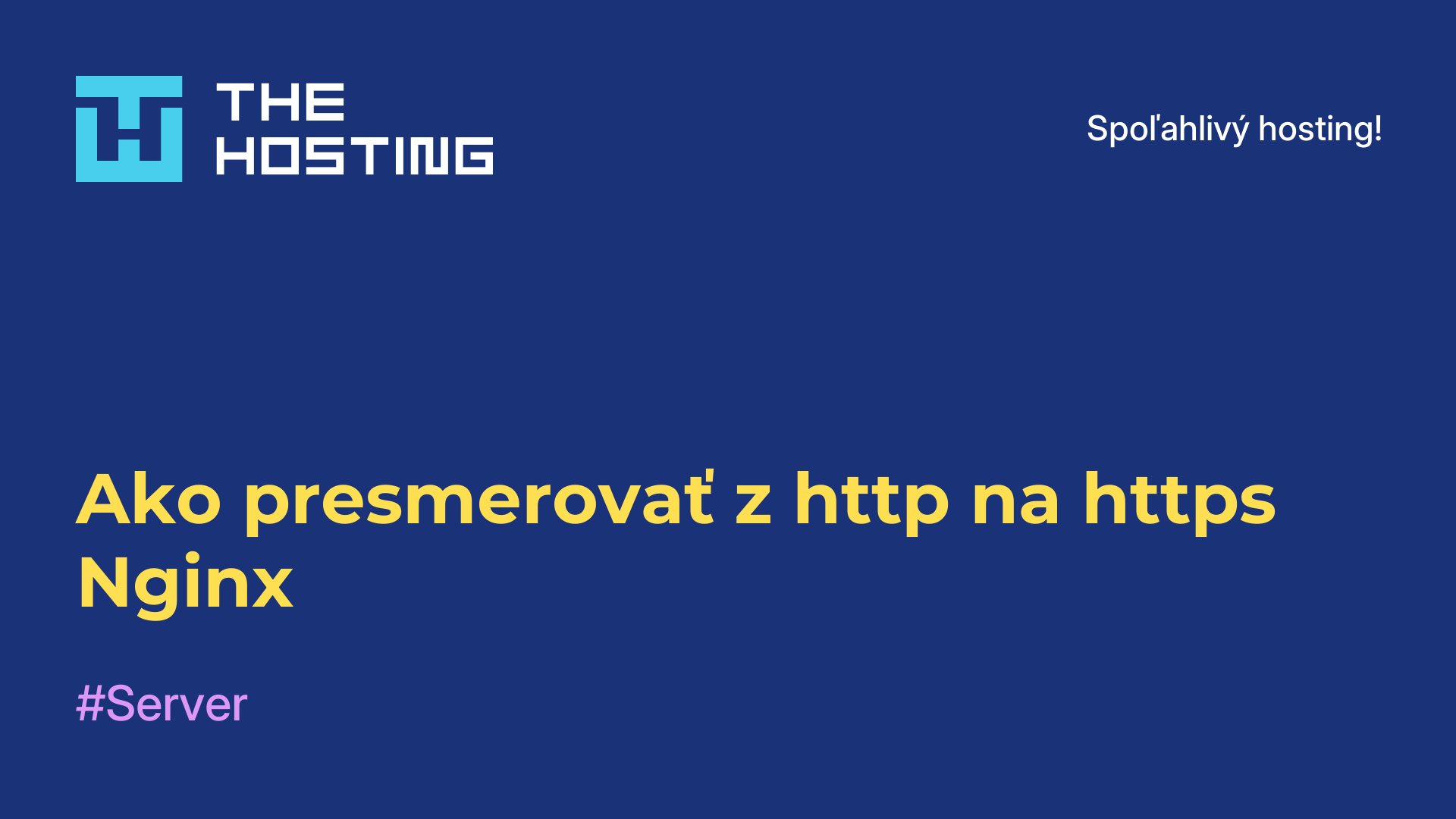 Ako presmerovať z http na https Nginx