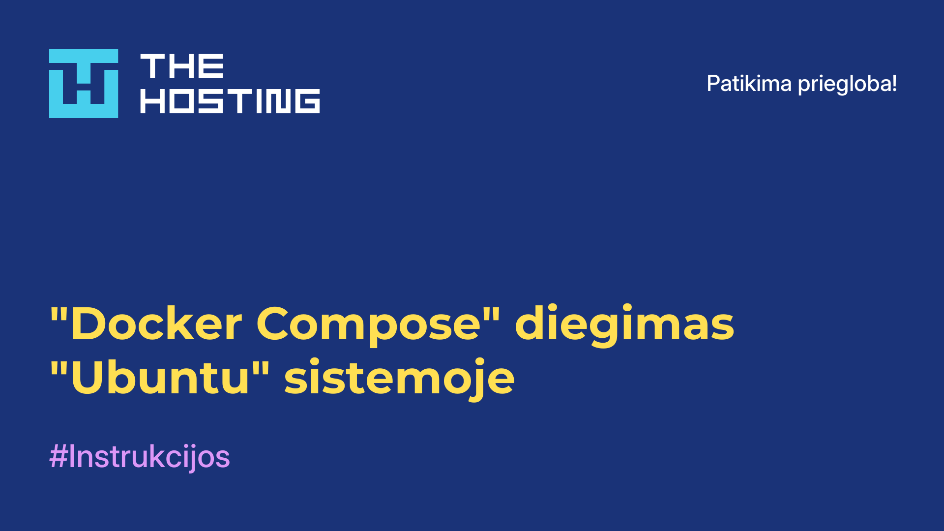 "Docker Compose" diegimas "Ubuntu" sistemoje