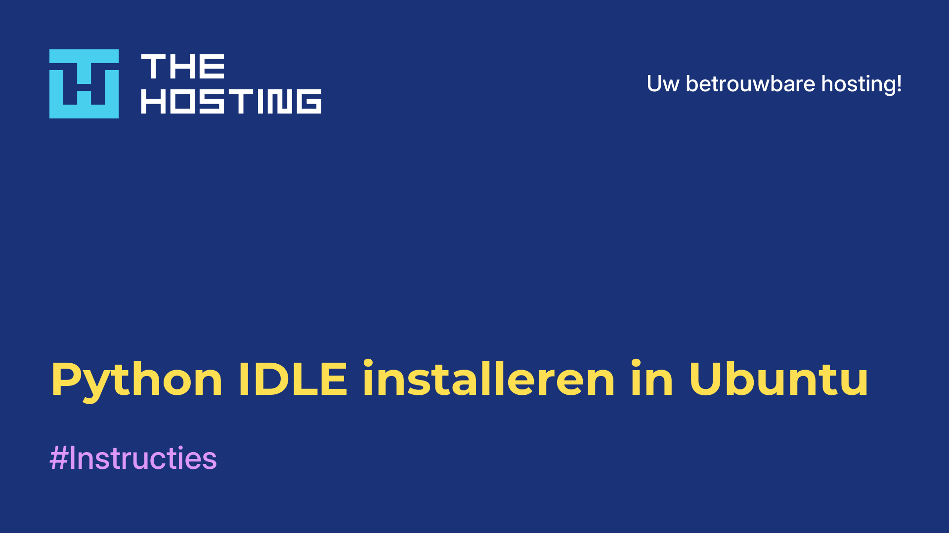 Python IDLE installeren in Ubuntu