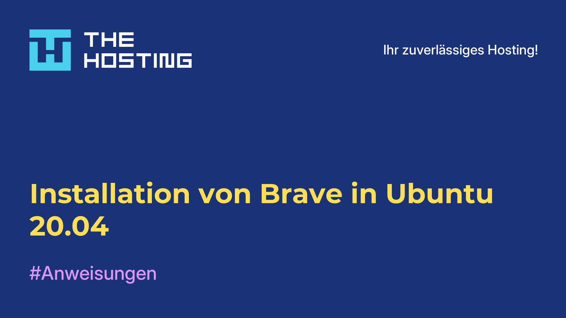 Installation von Brave in Ubuntu 20.04