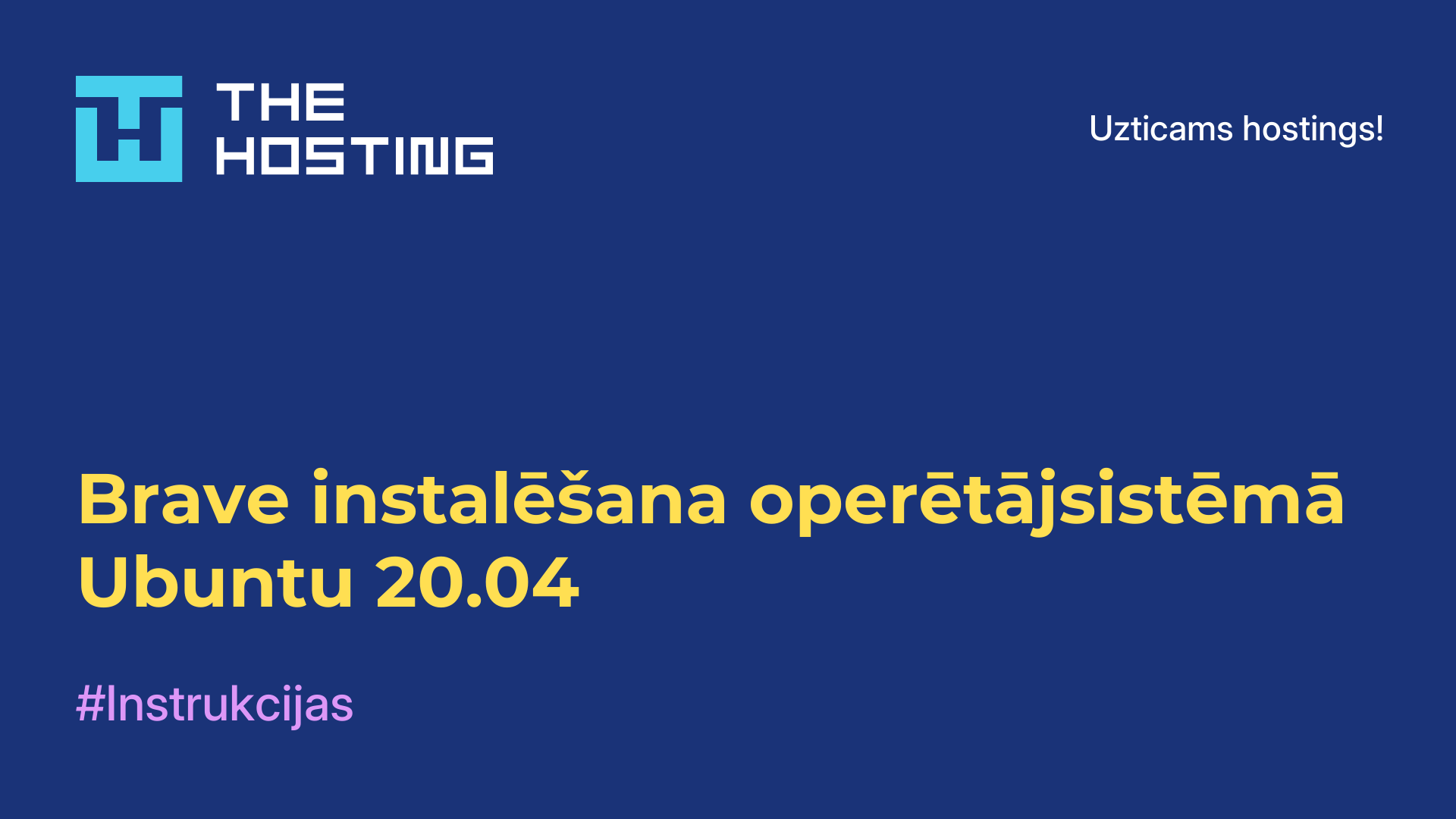 Brave instalēšana operētājsistēmā Ubuntu 20.04