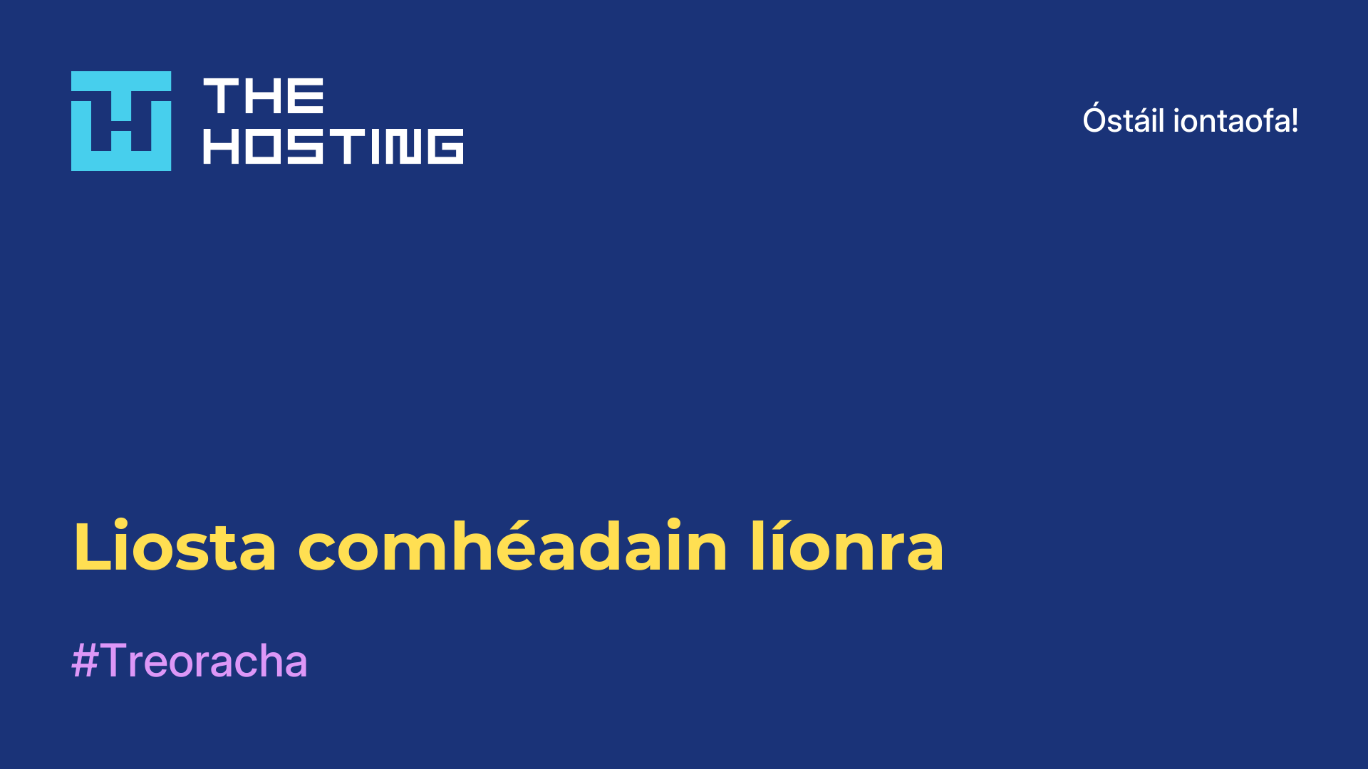 Liosta comhéadain líonra
