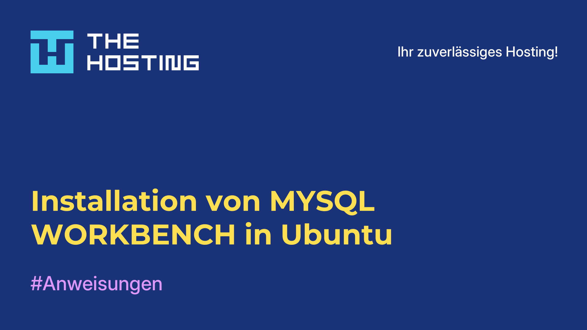 Installation von MYSQL WORKBENCH in Ubuntu