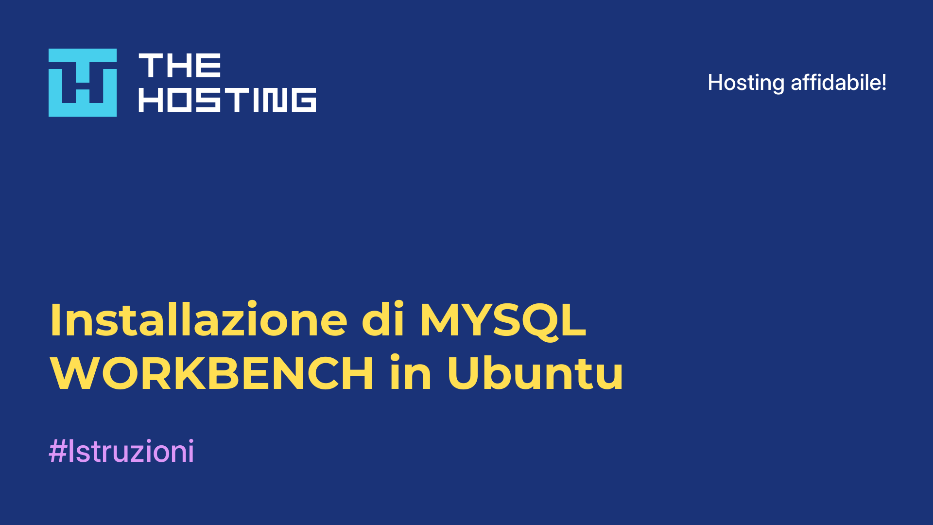 Installazione di MYSQL WORKBENCH in Ubuntu